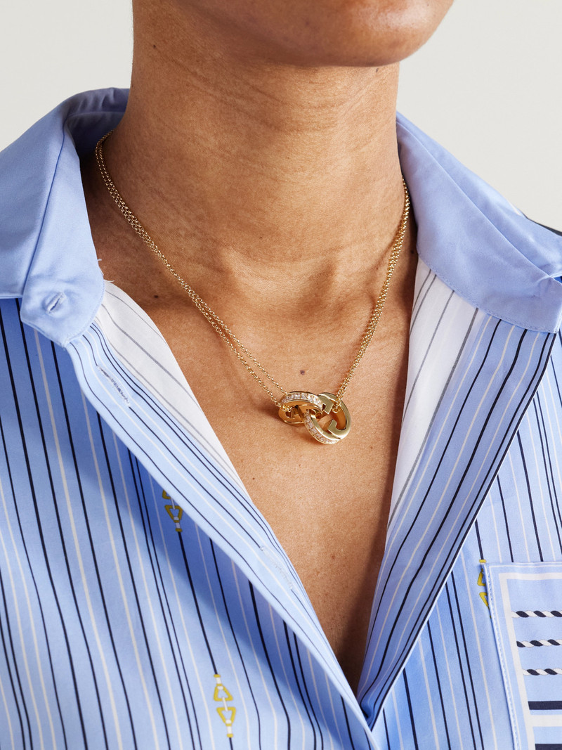 GUCCI Blondie Gold-tone Crystal Necklace outlook