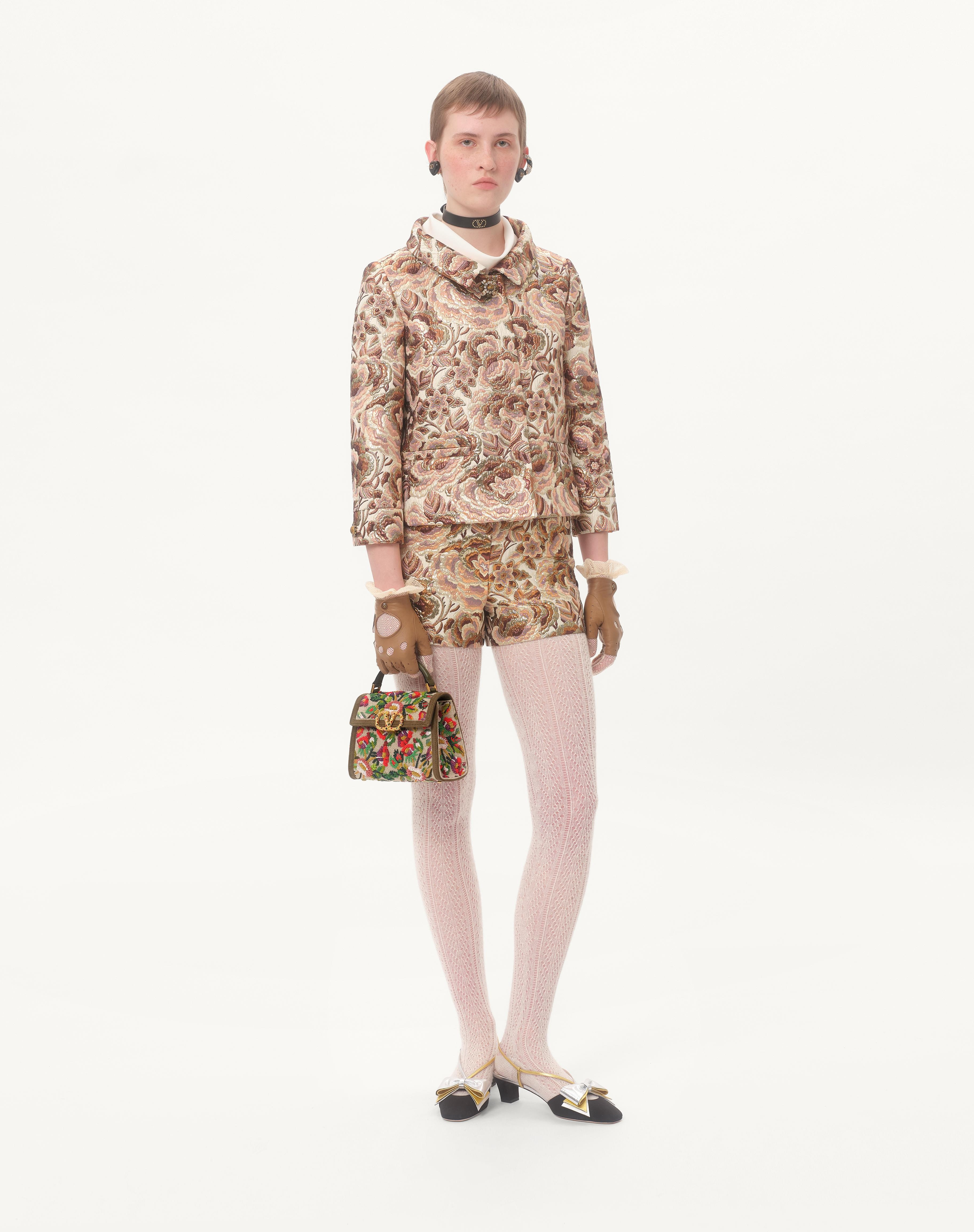 VALENTINO GARAVANI VSLING MINI EMBROIDERED HANDBAG WITH JEWEL LOGO - 2