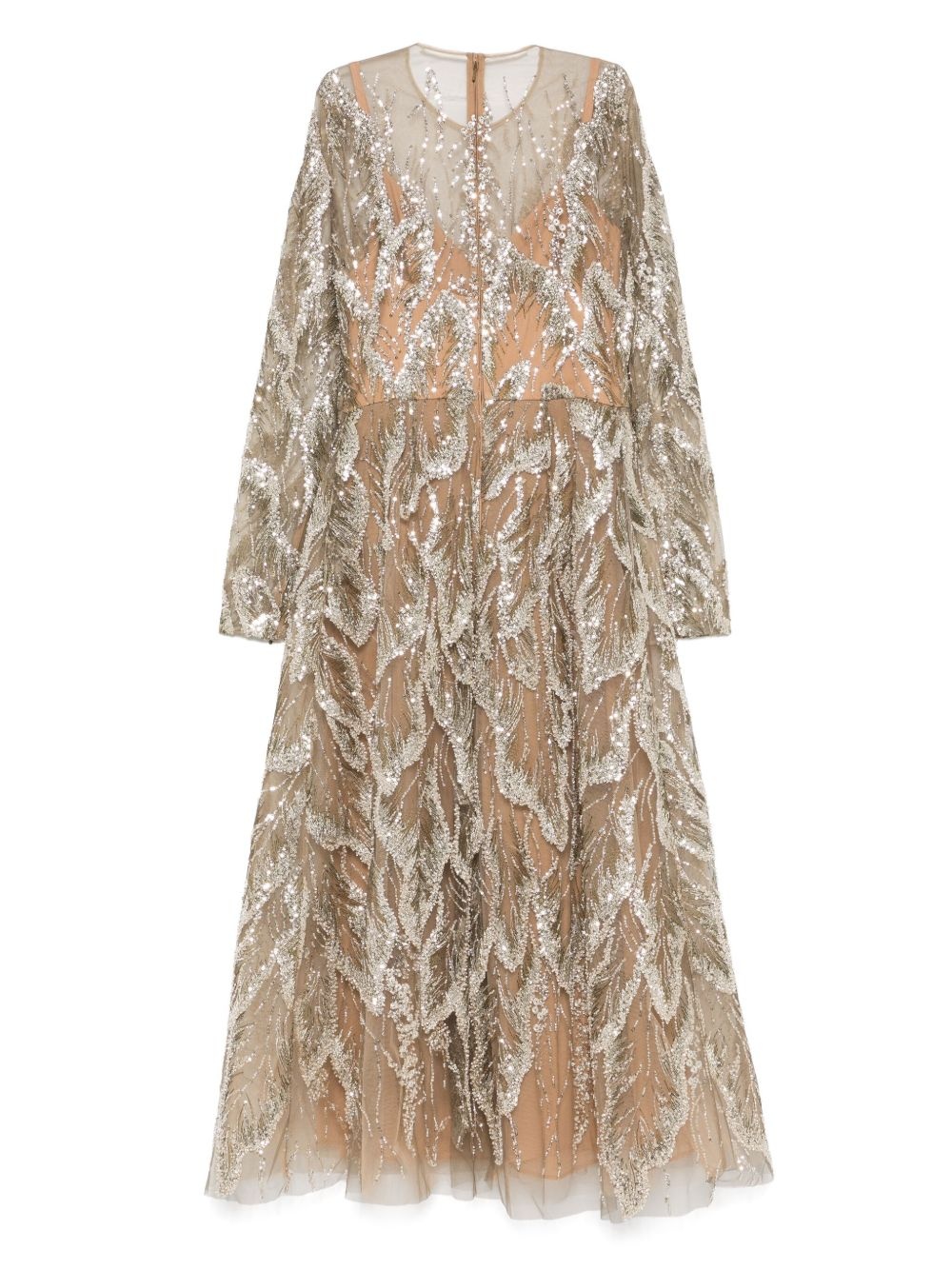 embroidered tulle dress - 2
