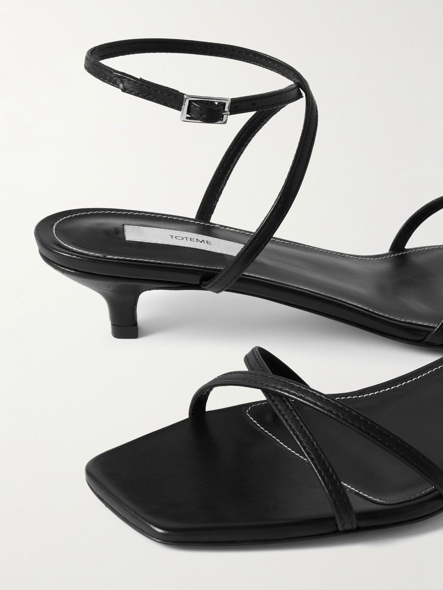 Leather sandals Black - 4
