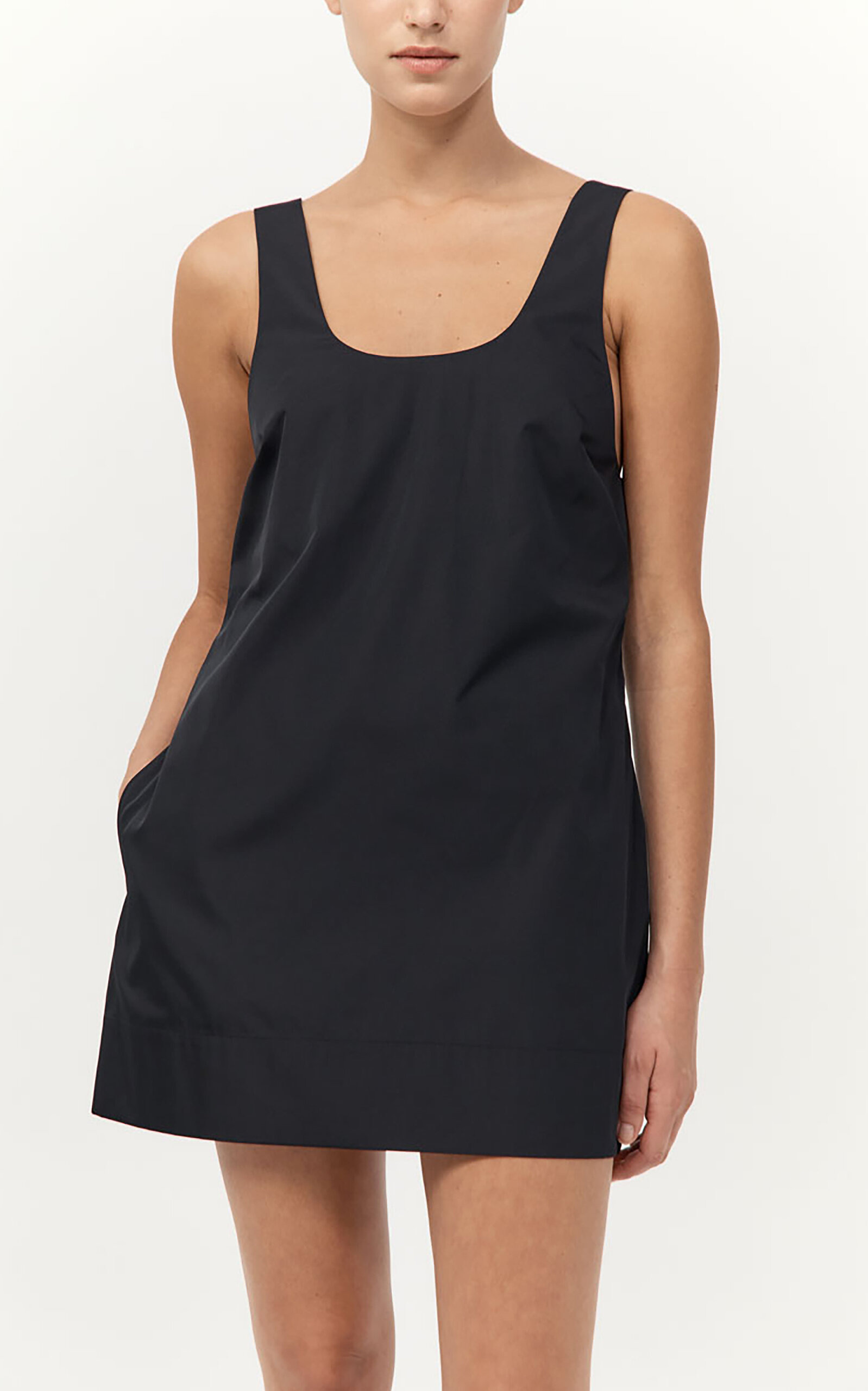 Scoop-Neck Mini Dress black - 4