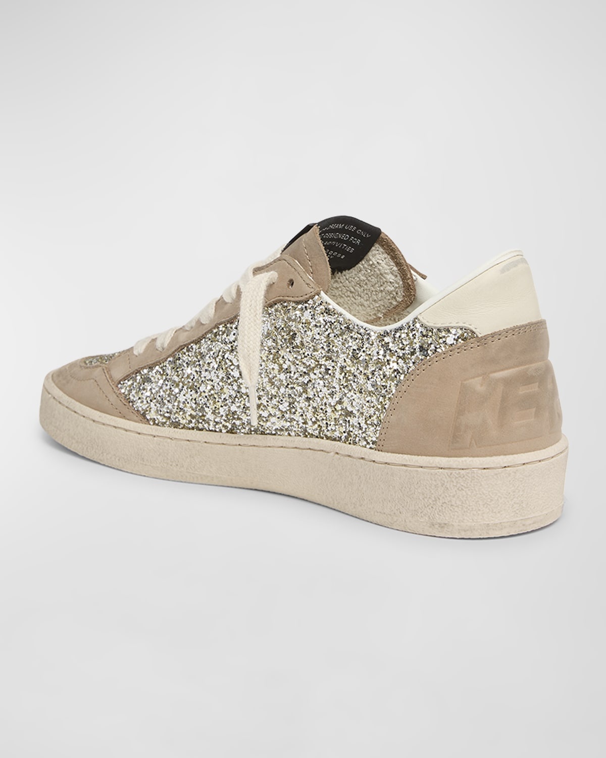 Ballstar Glitter Suede Low-Top Sneakers - 4