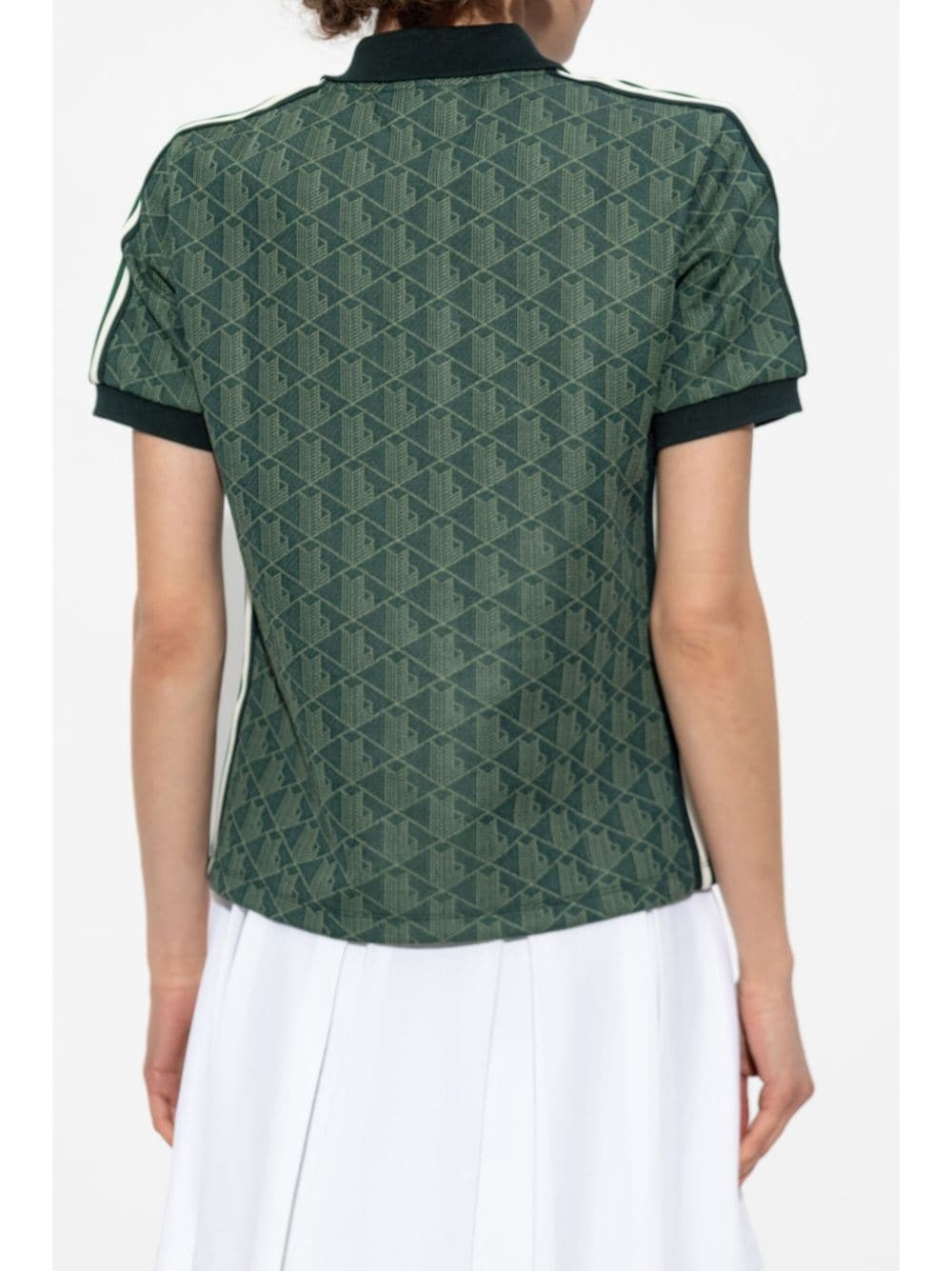 jacquard monogram polo shirt - 4