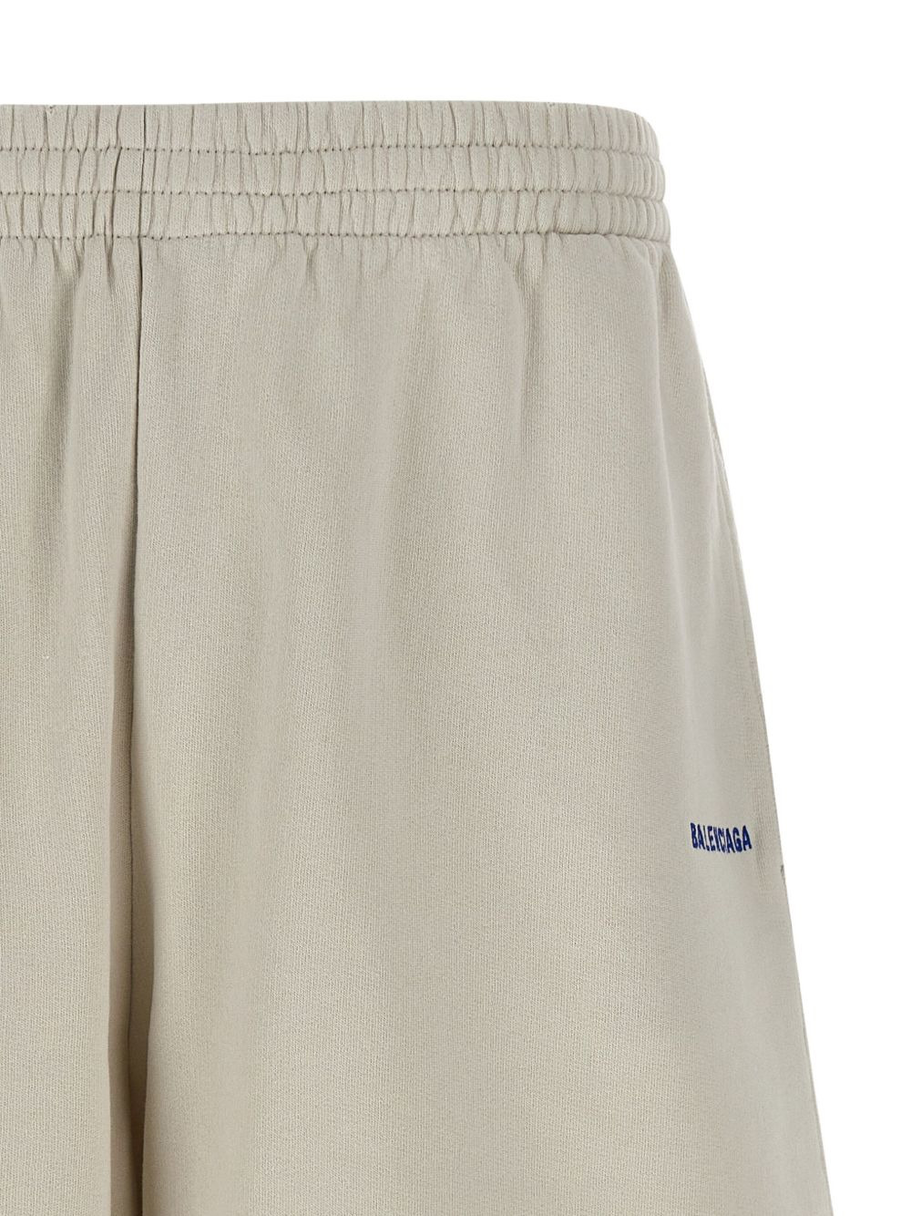 embroidered fleece shorts - 4