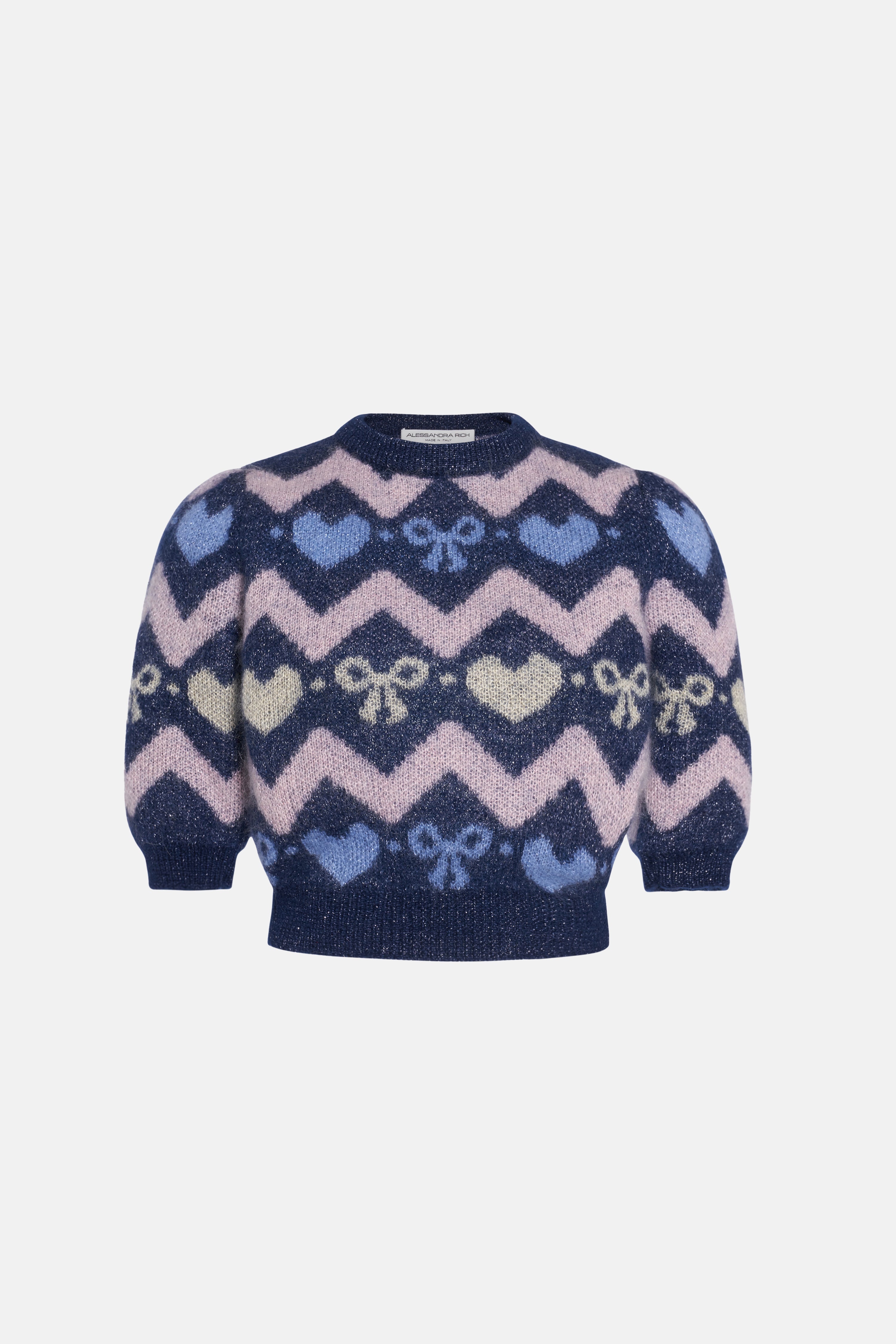 KNITTED MOHAIR JUMPER WITH LUREX - 1