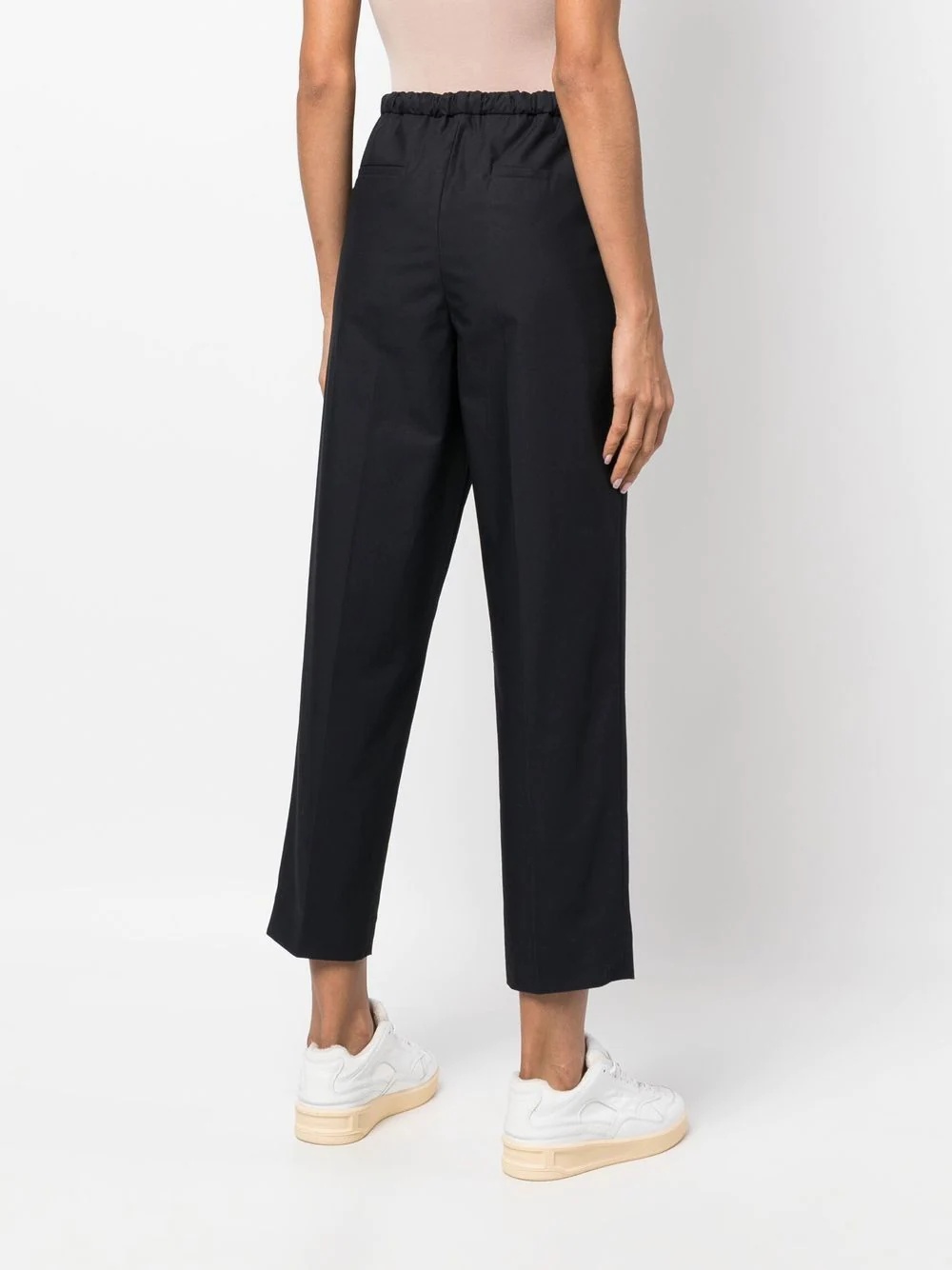 drawstring cropped trousers - 4
