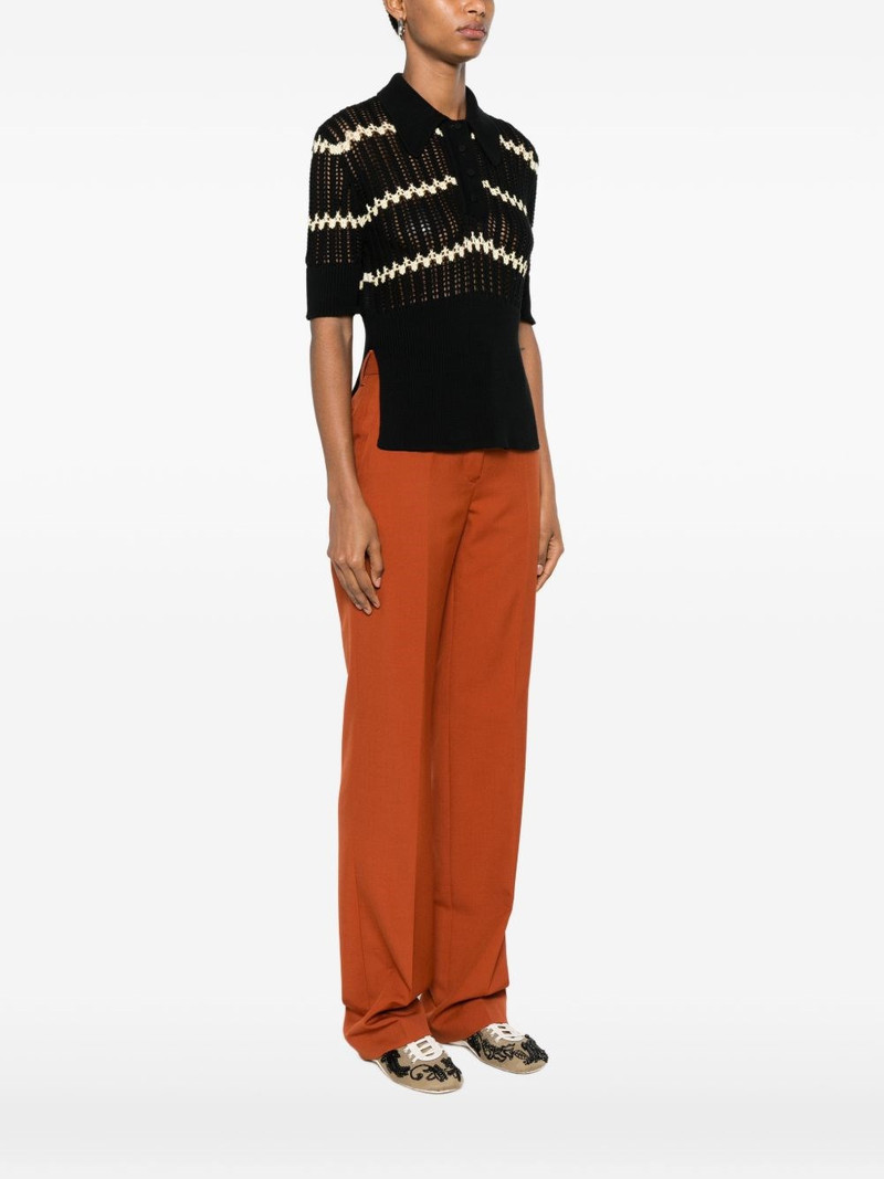 Plan C Openwork polo shirt outlook