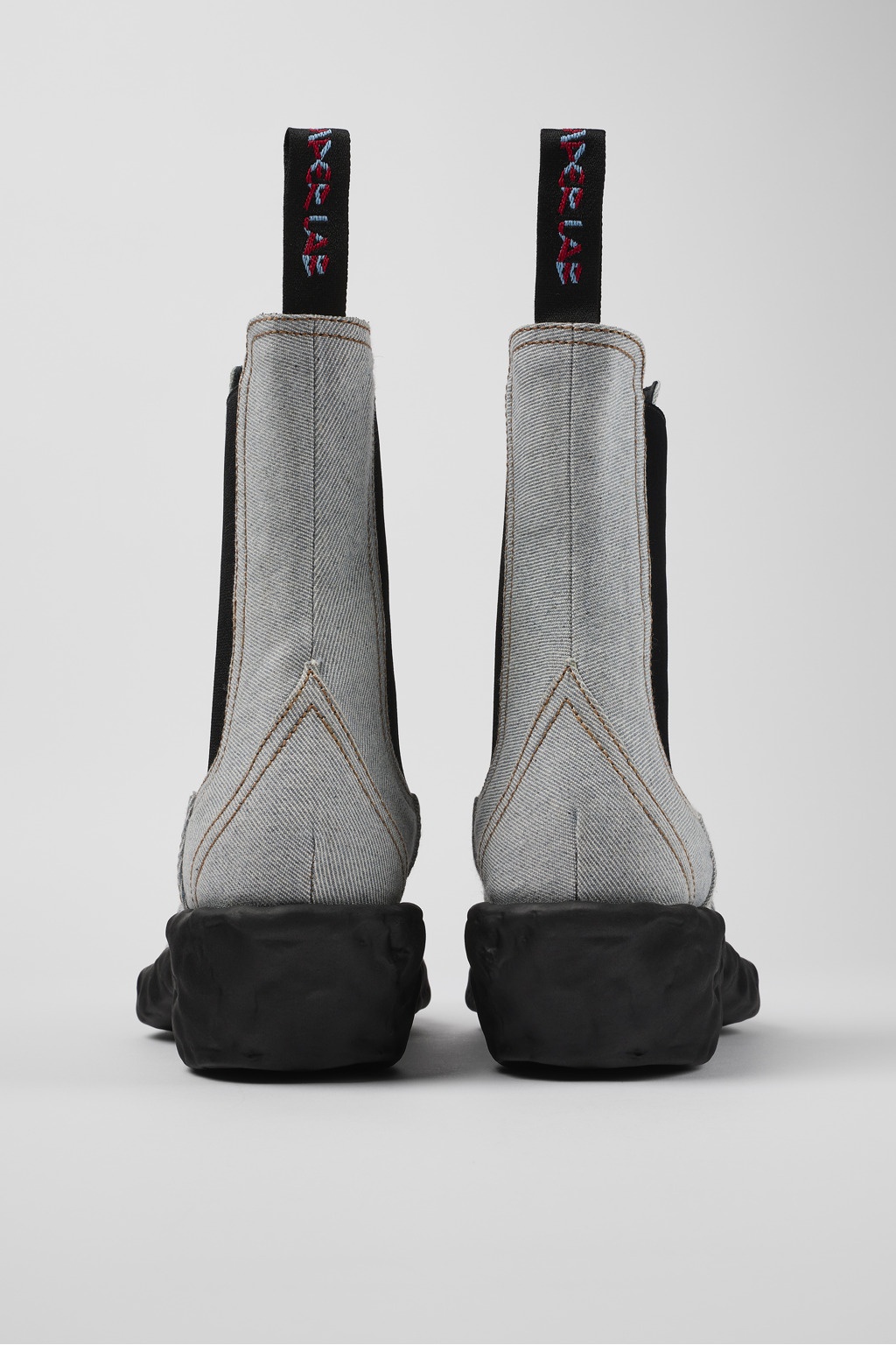 Blue Textile Chelsea Bootie - 3
