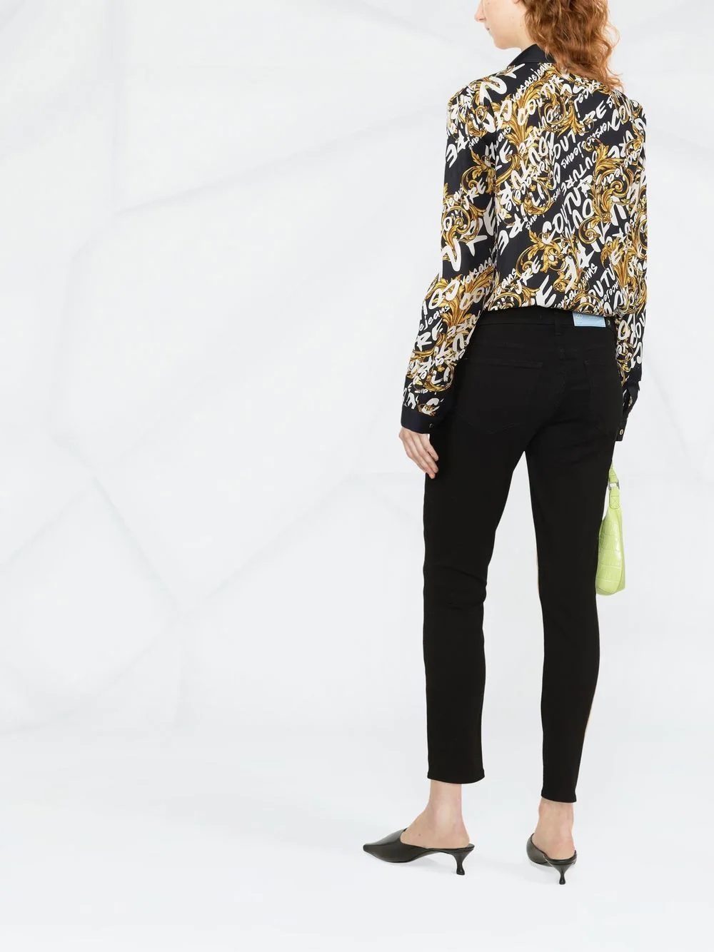 baroque graffiti-print shirt - 4