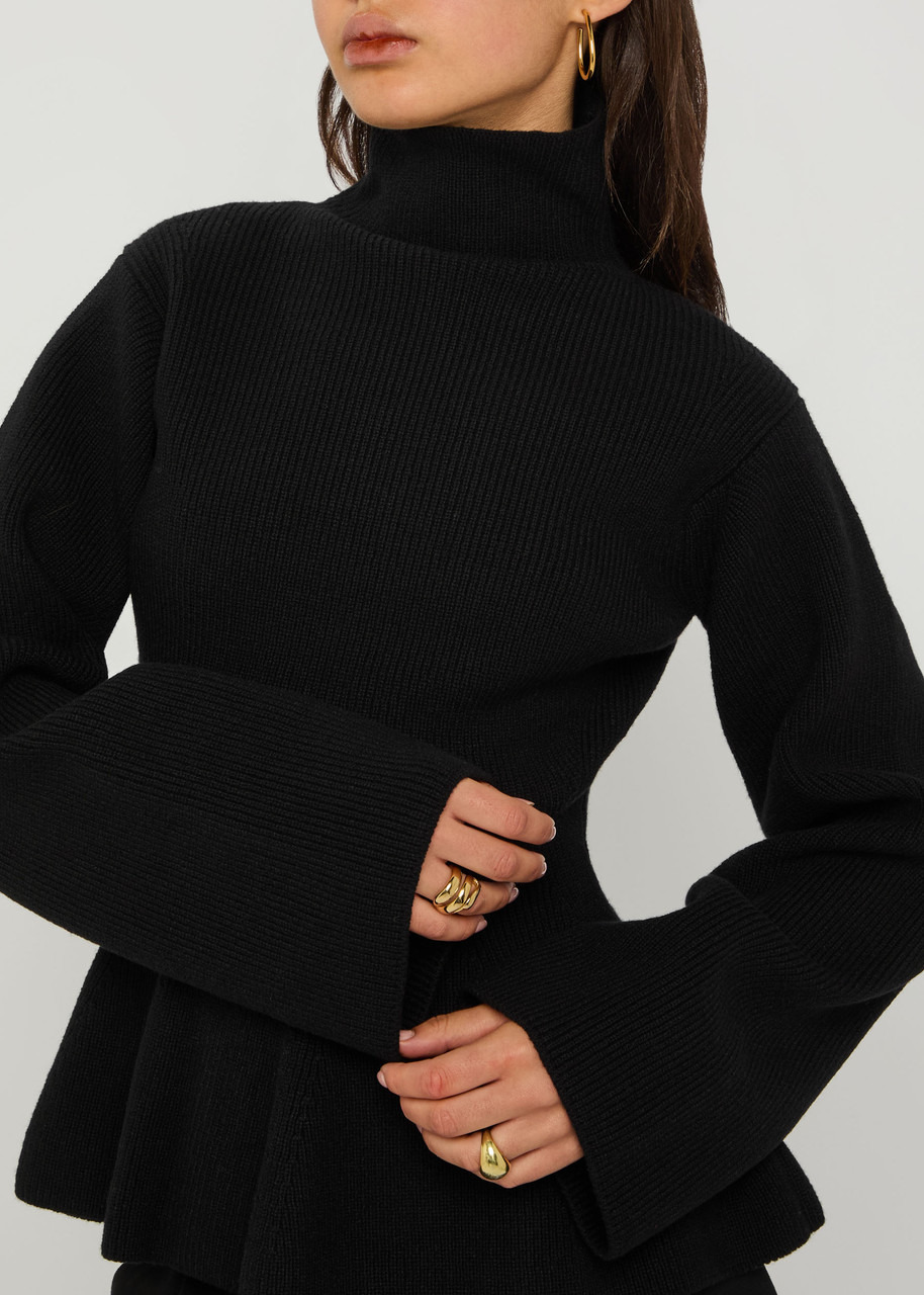 Rohe Flared-hem Ribbed Wool and Cashmere-blend Jumper - 5