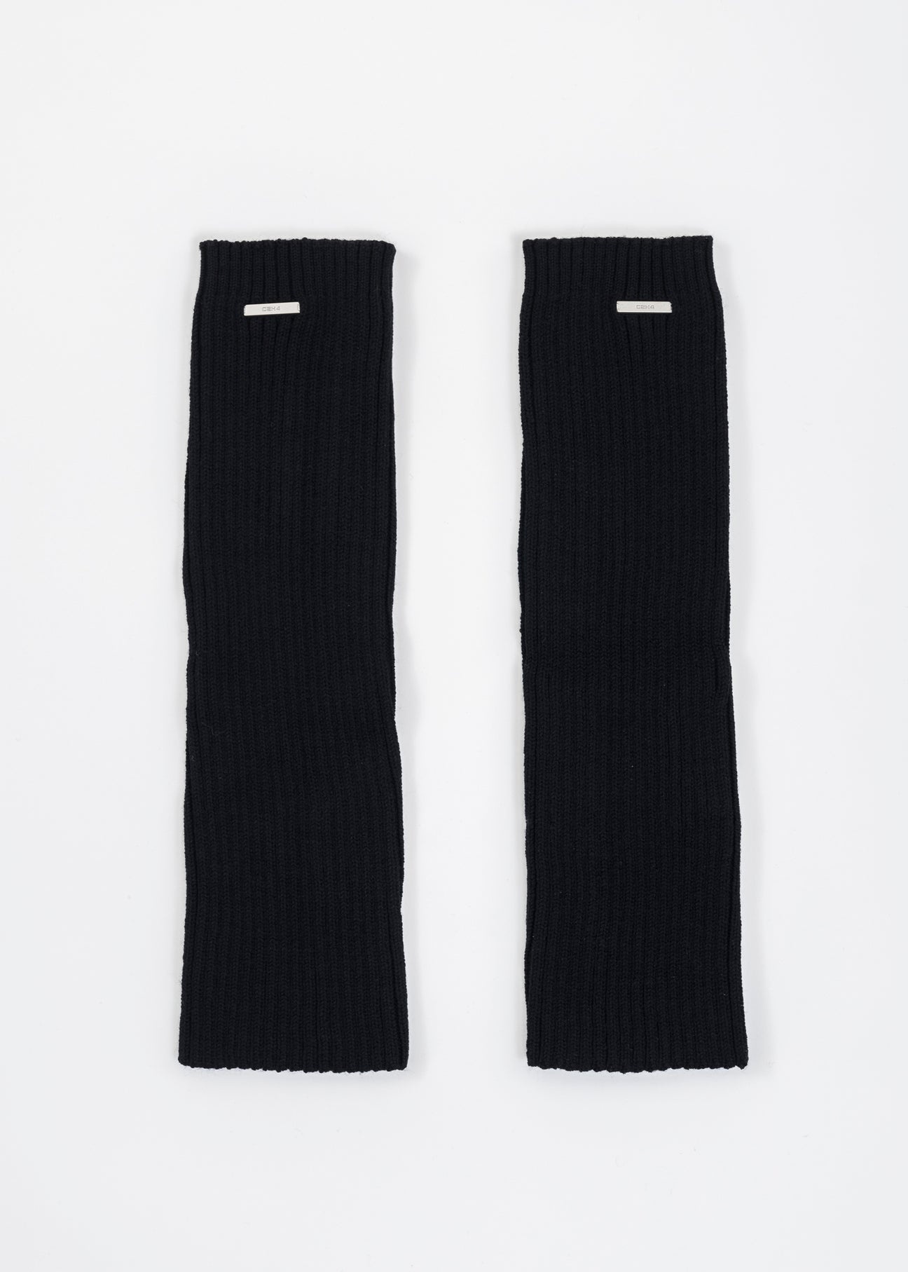 BLACK ZIPPERED LEG SLEEVES - 8