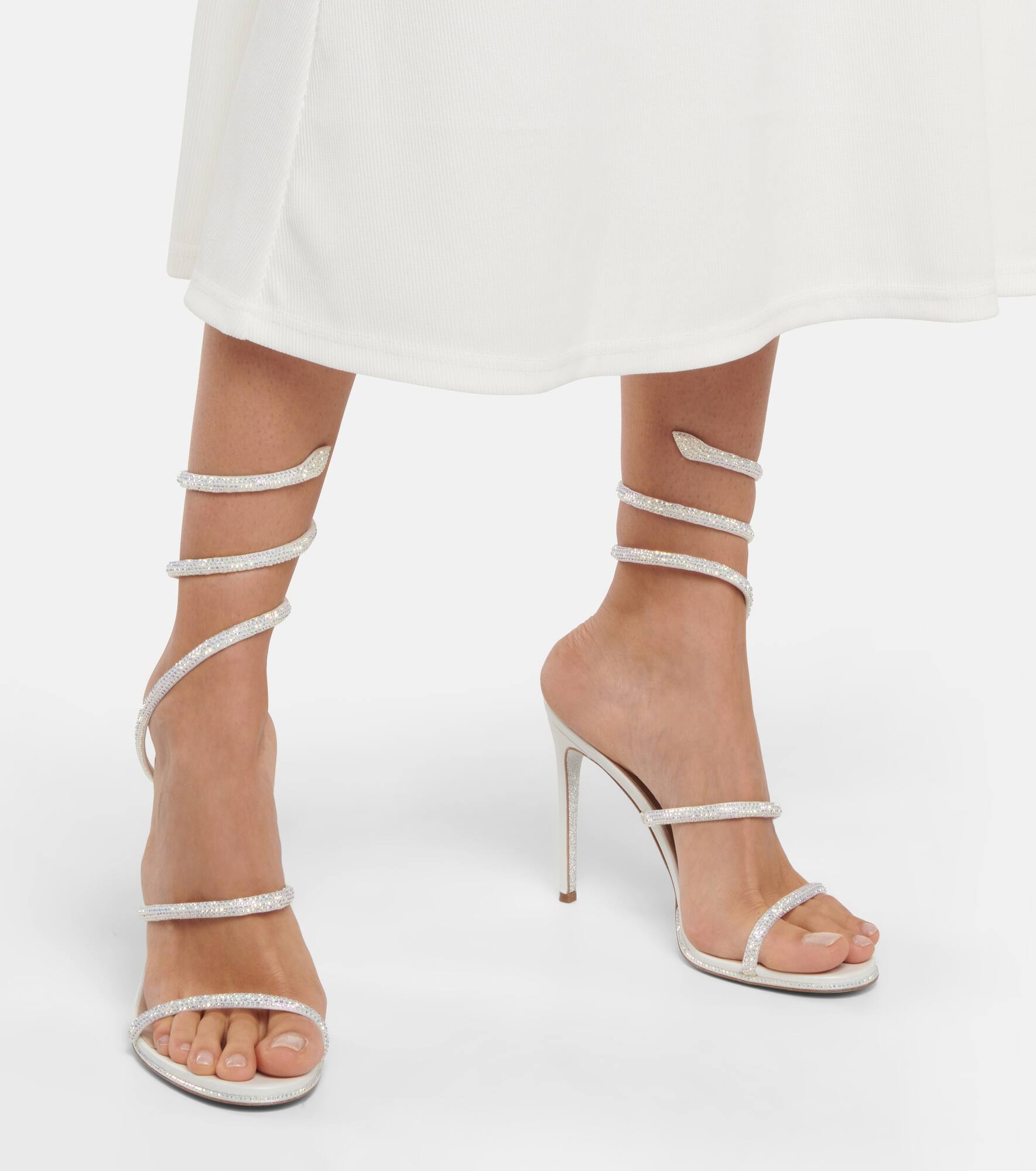 Cleo embellished leather sandals - 4