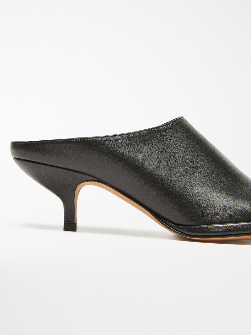PATTINO Nappa leather T-post mules 5
