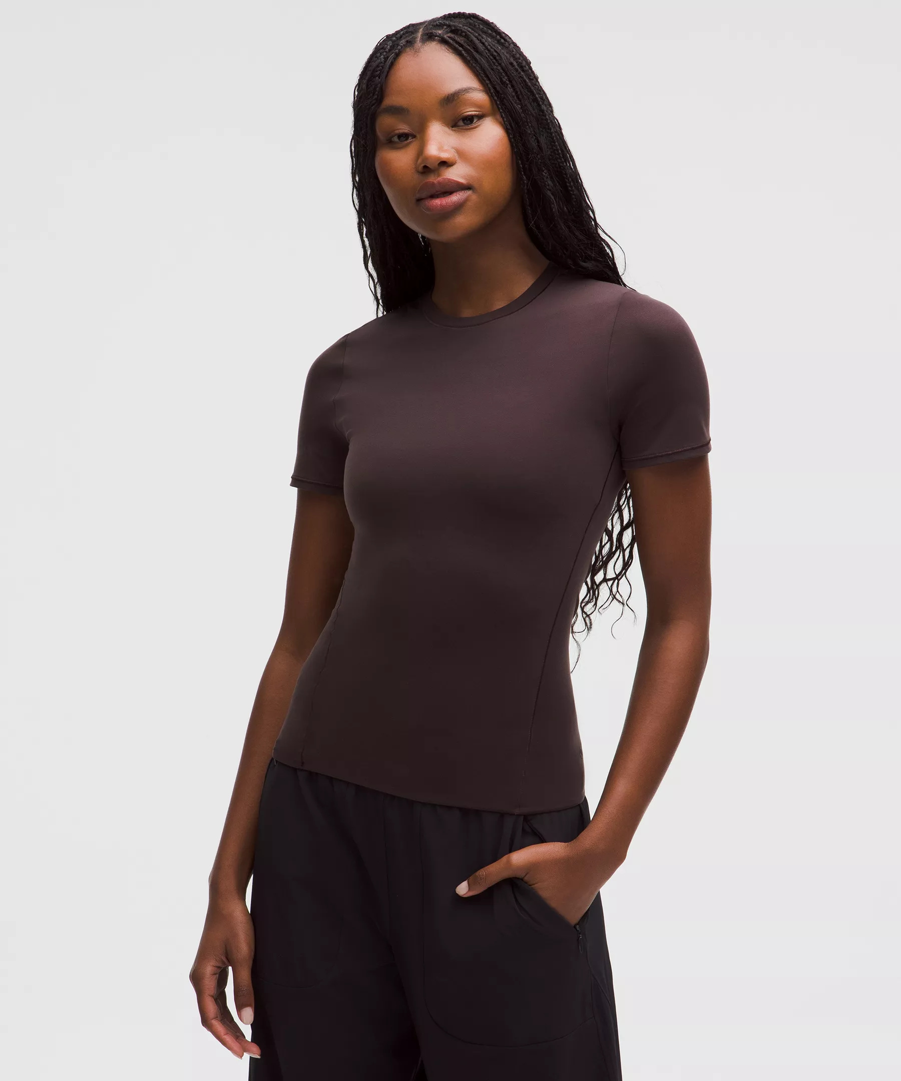 Wundermost Ultra-Soft Nulu Hip-Length Crewneck Shirt - 1