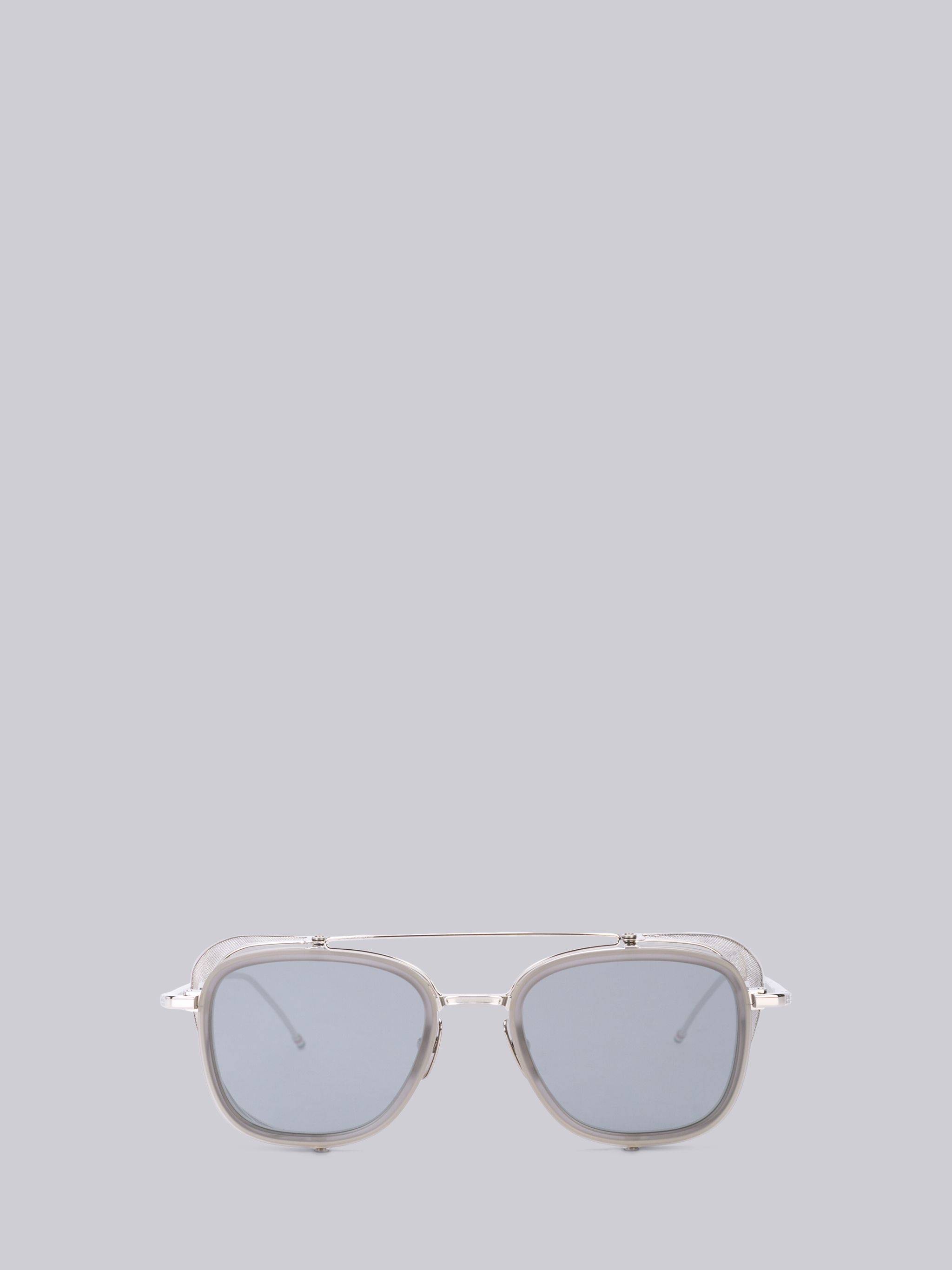 TB808 - Grey and Silver Mesh Sunglasses - 1