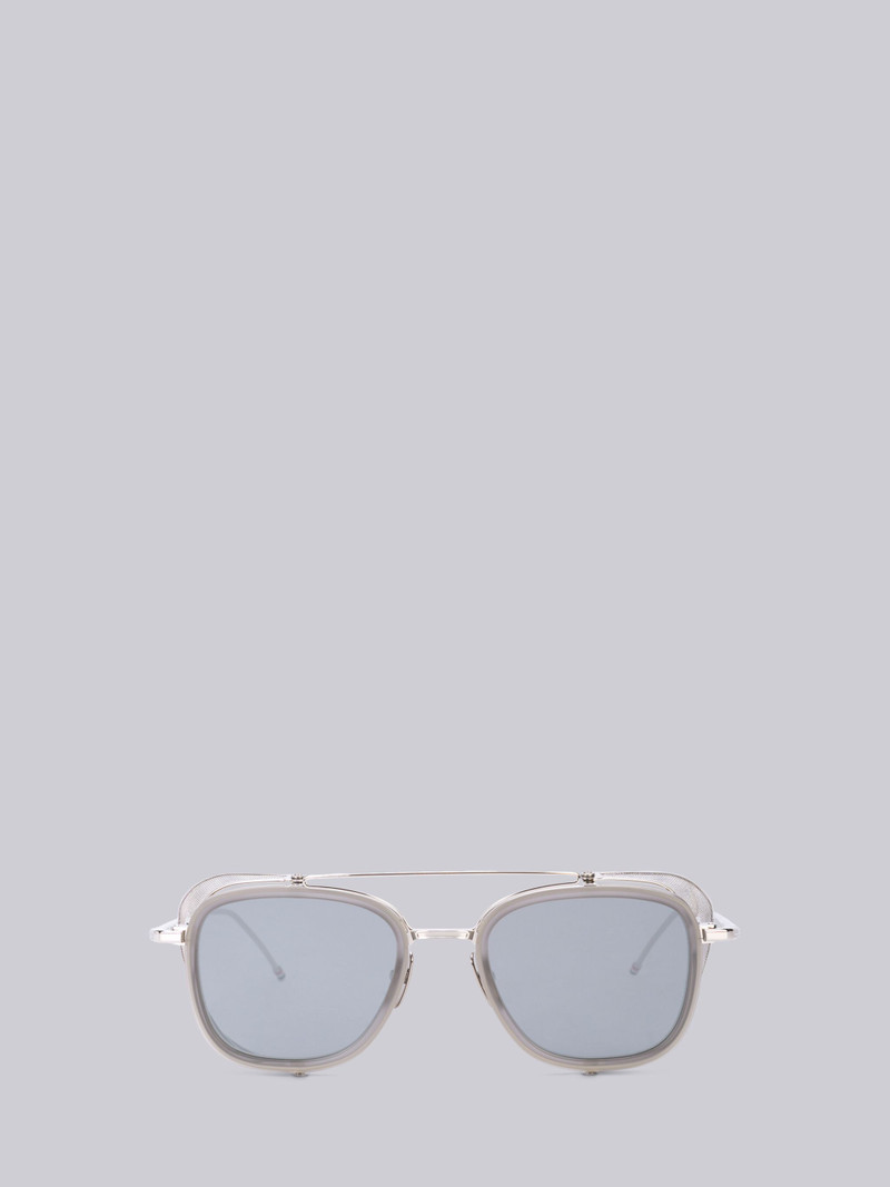 TB808 - Grey and Silver Mesh Sunglasses 1