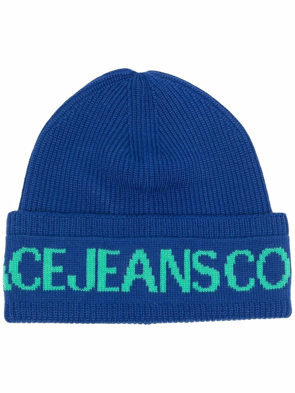 logo-print knitted beanie - 1