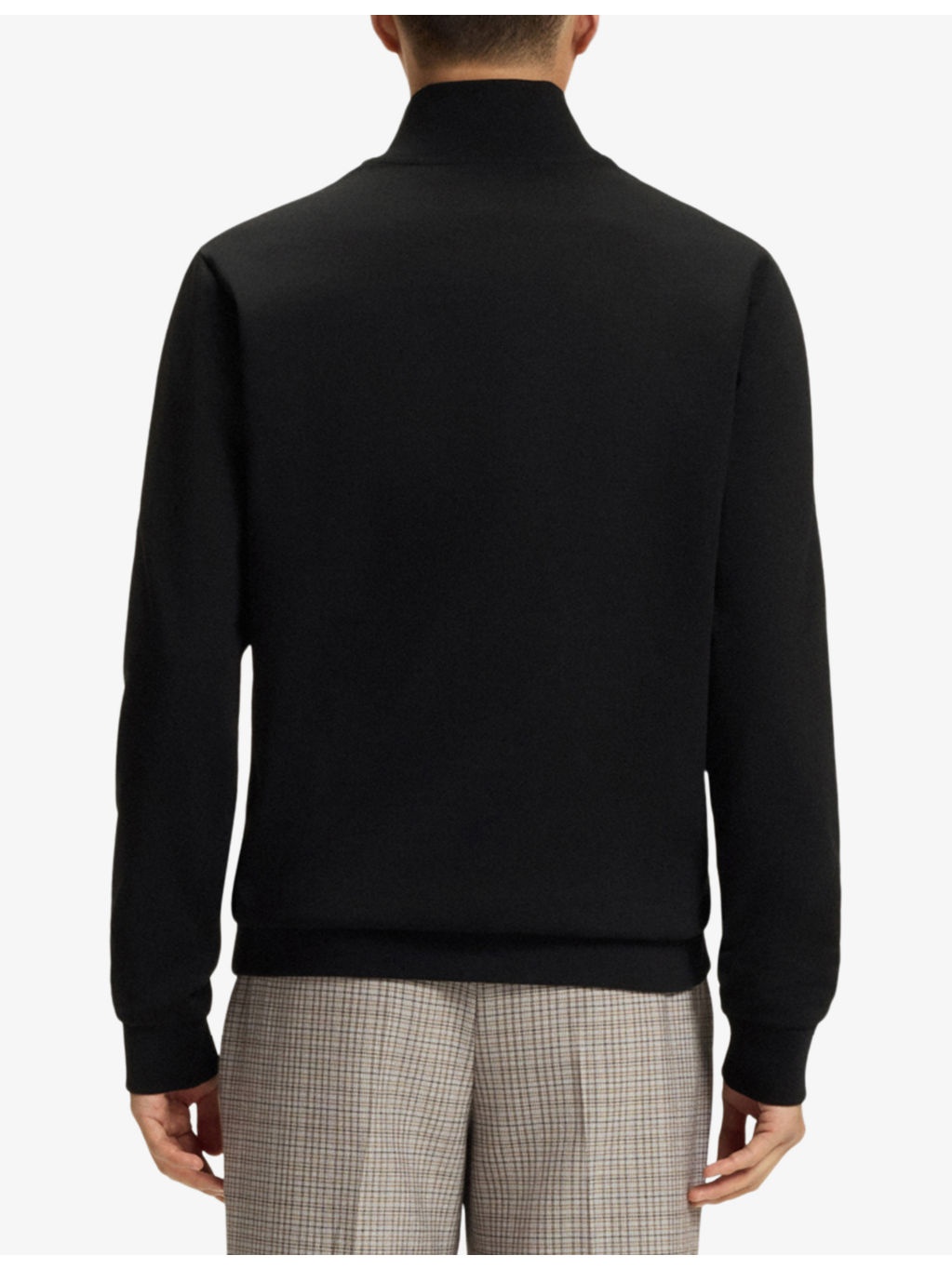 High-Neck Long-Sleeves Cotton-Jersey Sweatshirt - 3