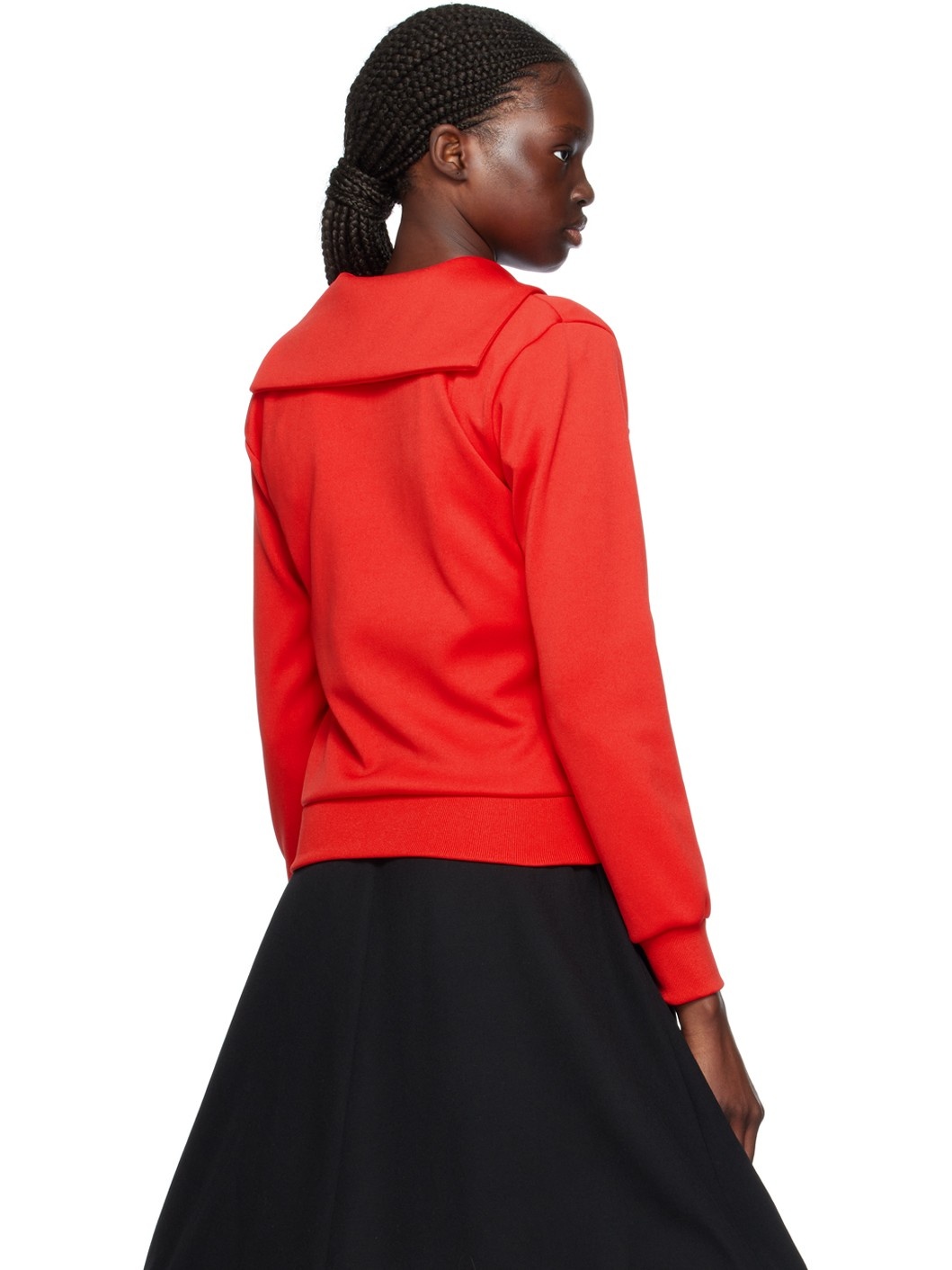 Red Sailor Collar Sweatshirt - 3