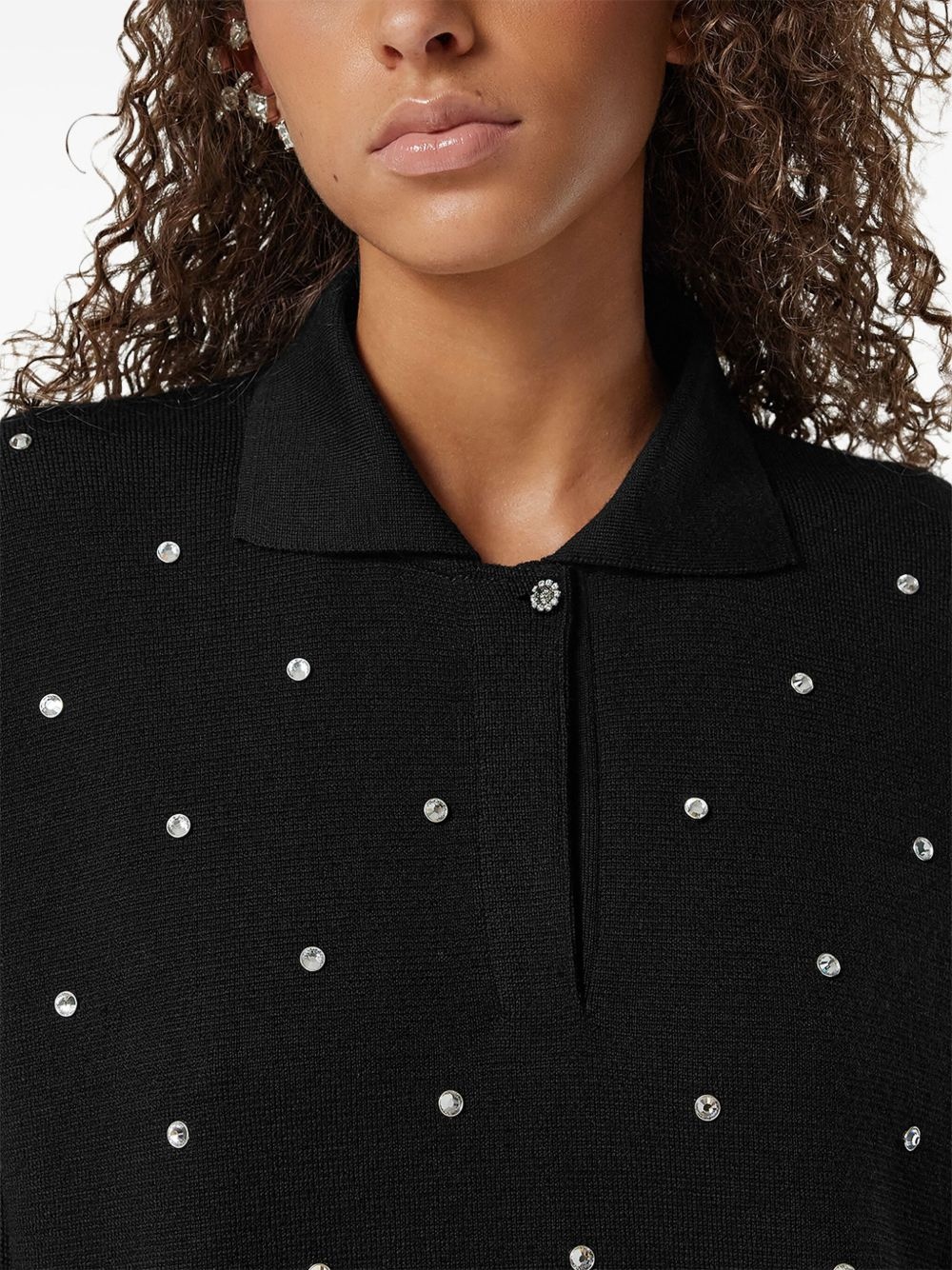 stud-embellished polo shirt - 5