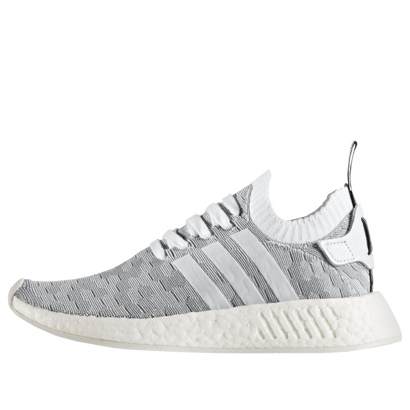 (WMNS) adidas NMD_R2 Primeknit 'White Black Pink' BY9520 - 1