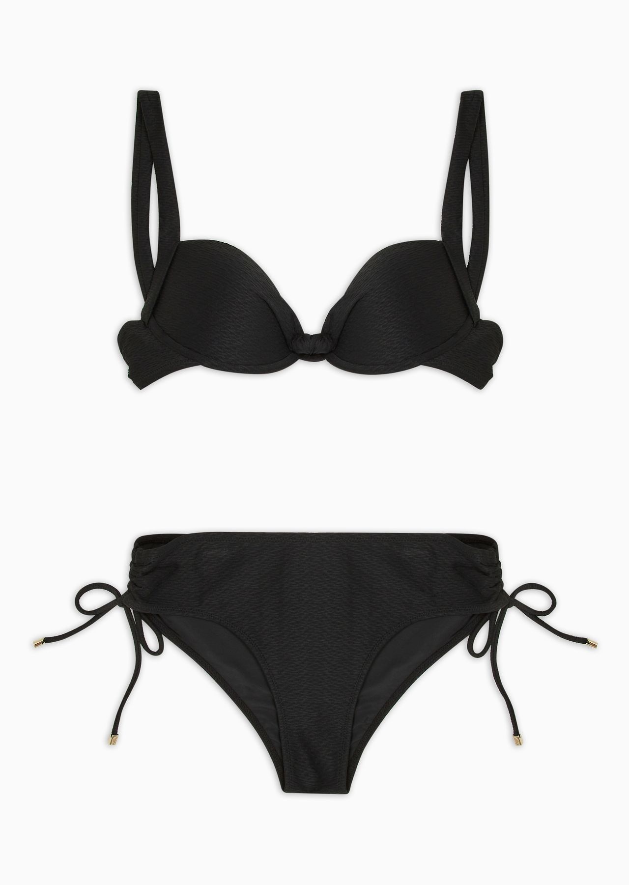 Push-up bikini in textured Lycra - 1