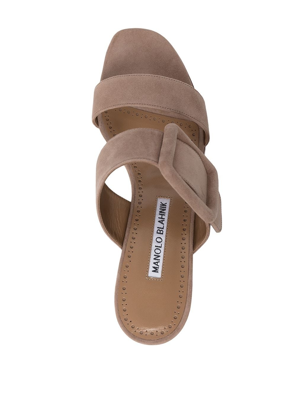 large-buckle sandals - 4
