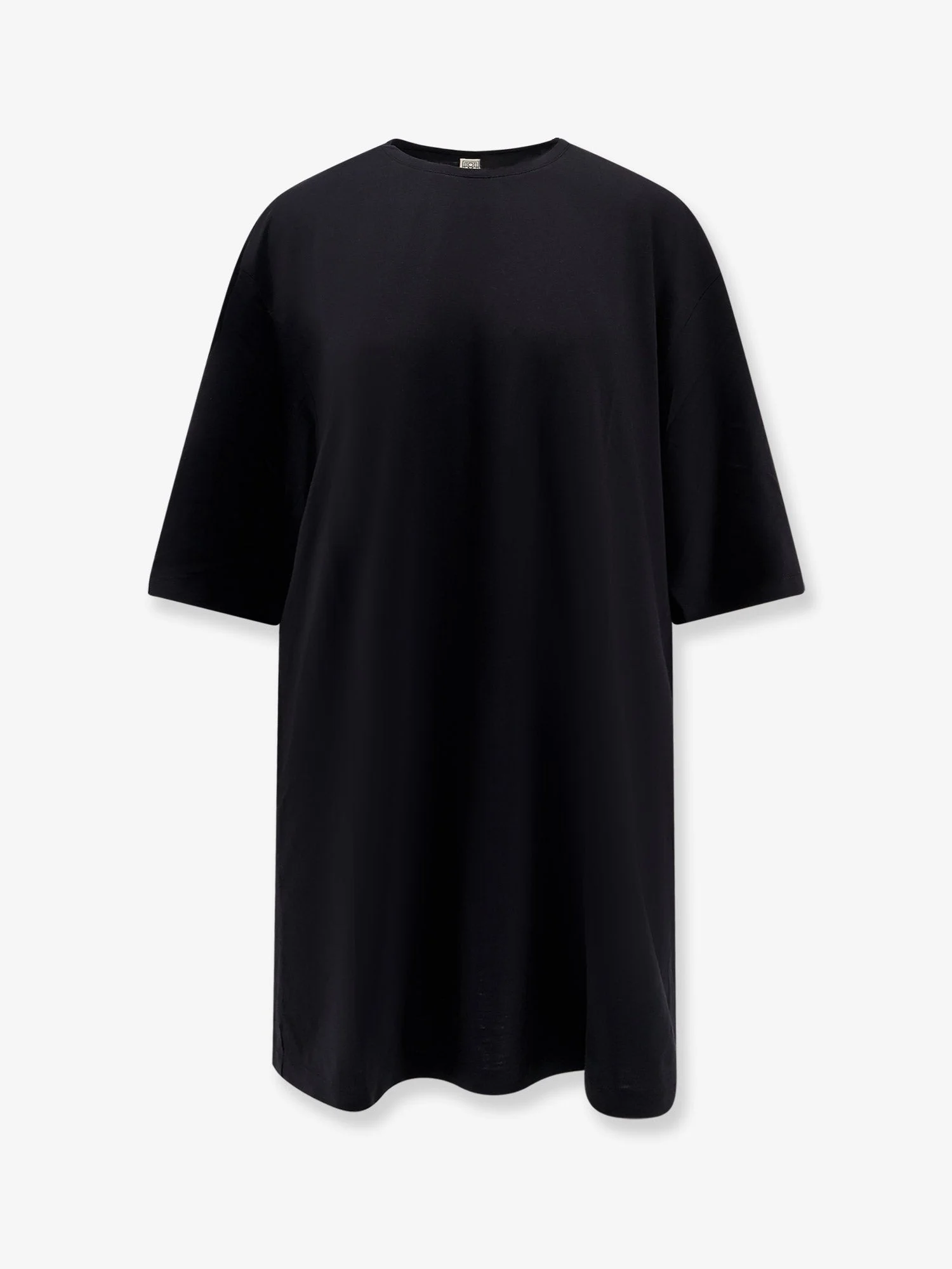 Toteme Relaxed Tee Lyocell Cotton Dress Black - 1