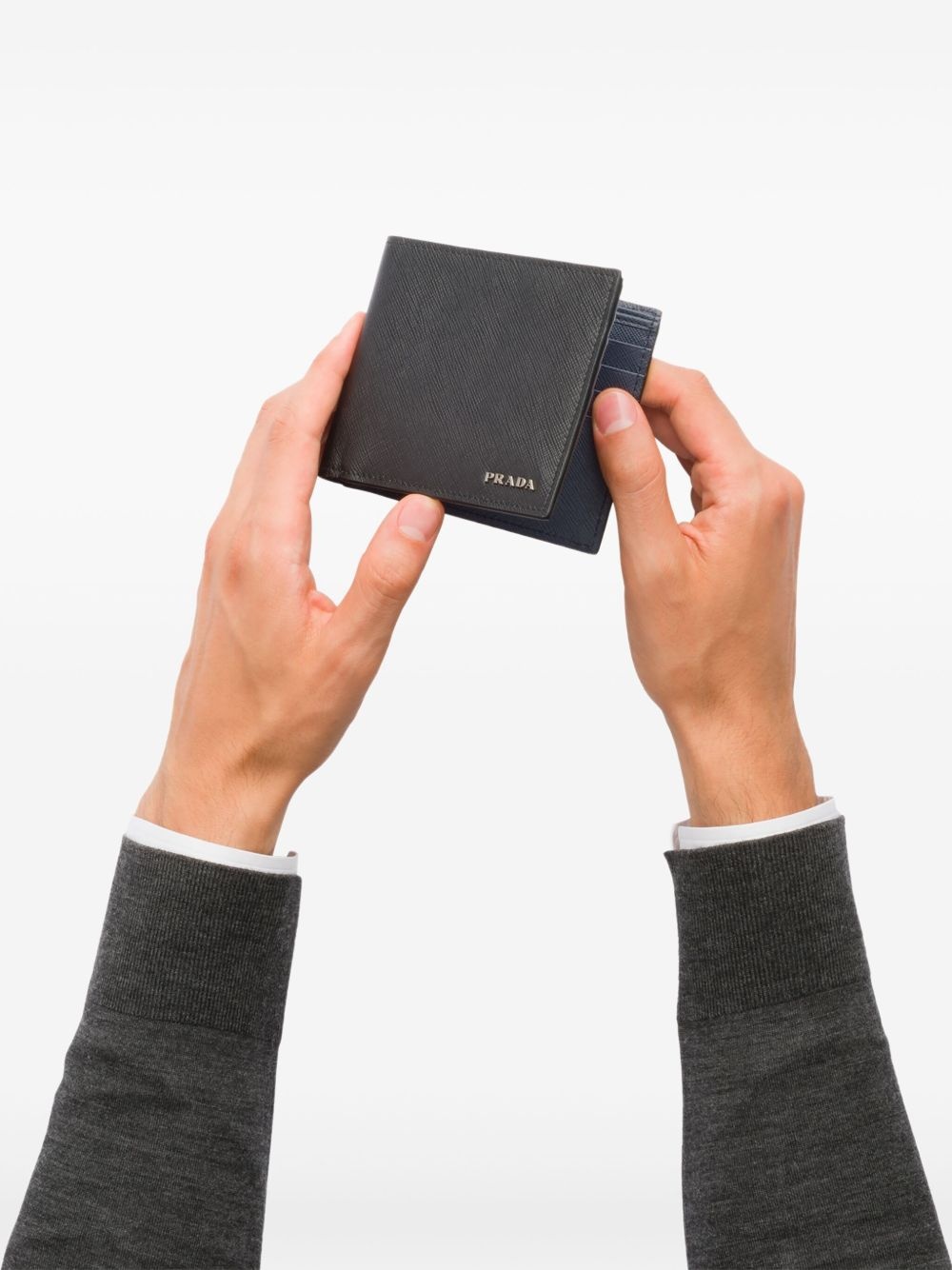 textured bi-fold wallet - 6