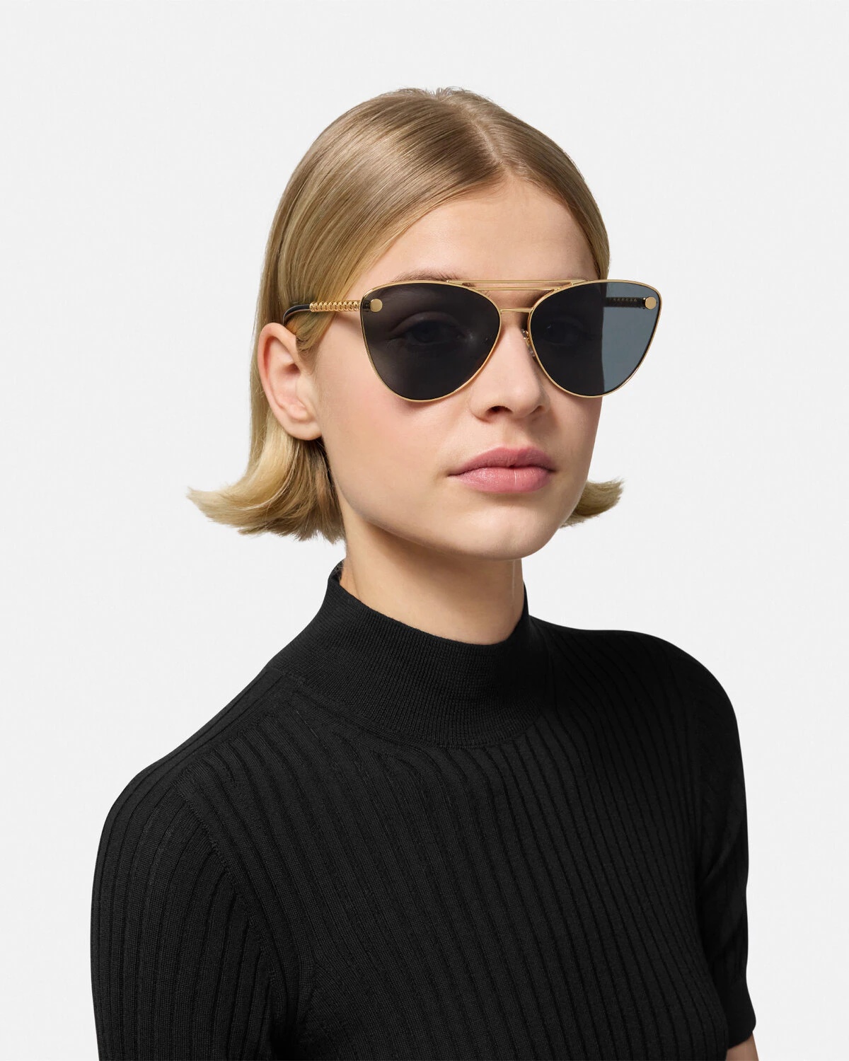 Tubular Greca Cat-Eye Sunglasses - 3