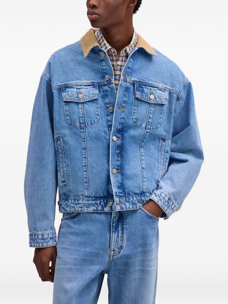 Roy corduroy-collar denim jacket 1