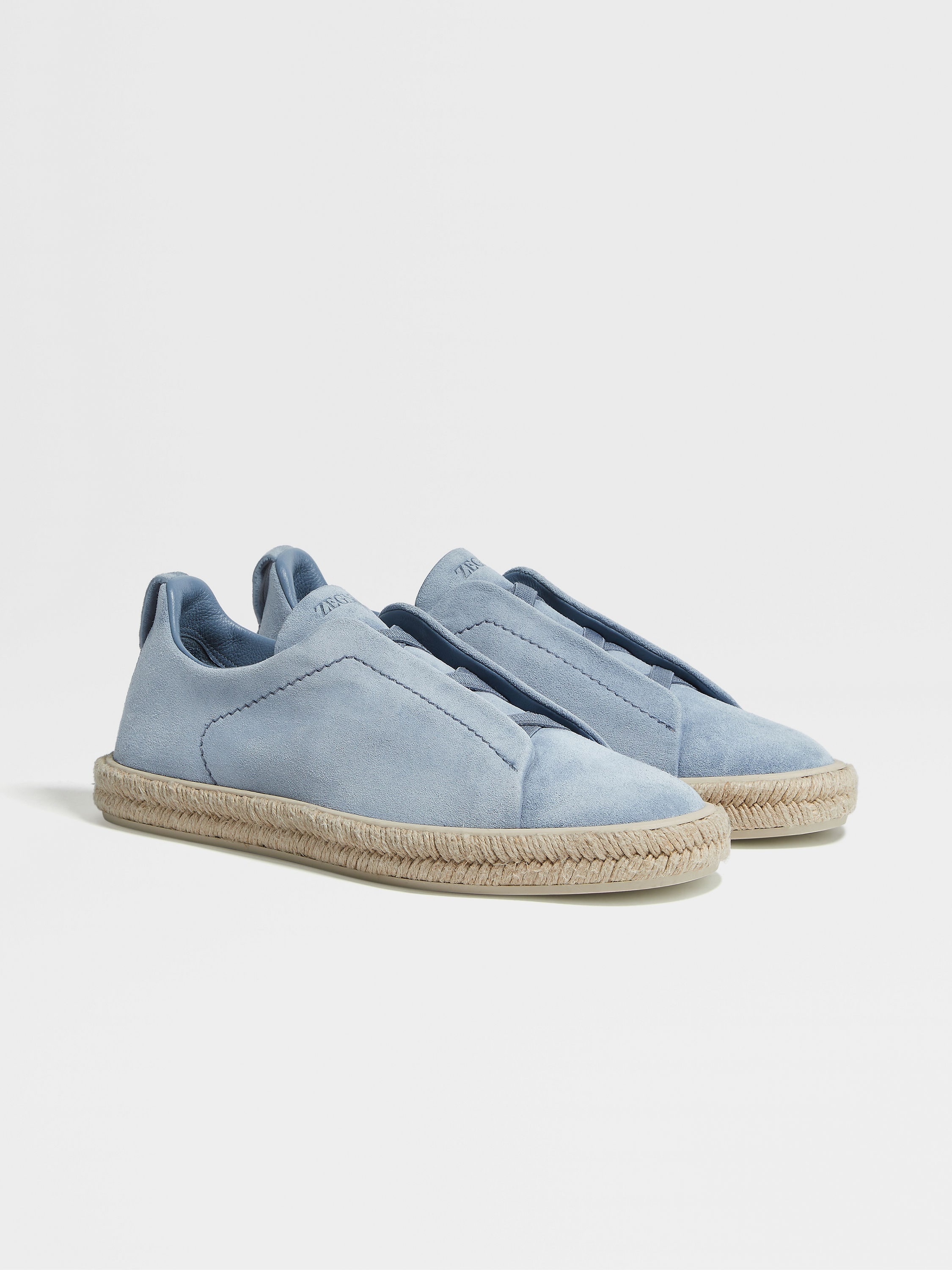 UTILITY BLUE DEERSKIN TRIPLE STITCH™ ESPADRILLES - 1