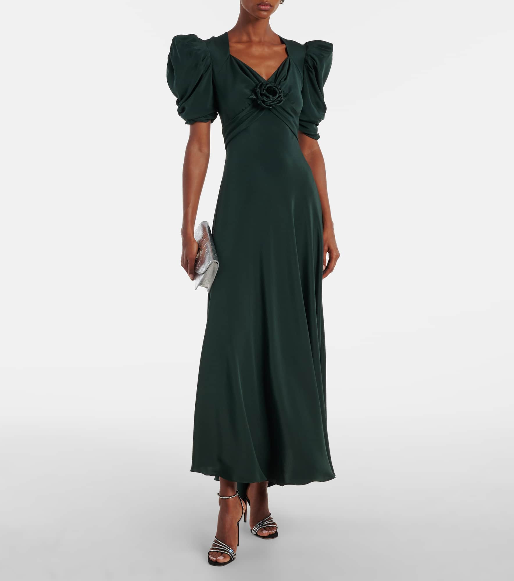 Silk charmeuse cocktail dress - 2