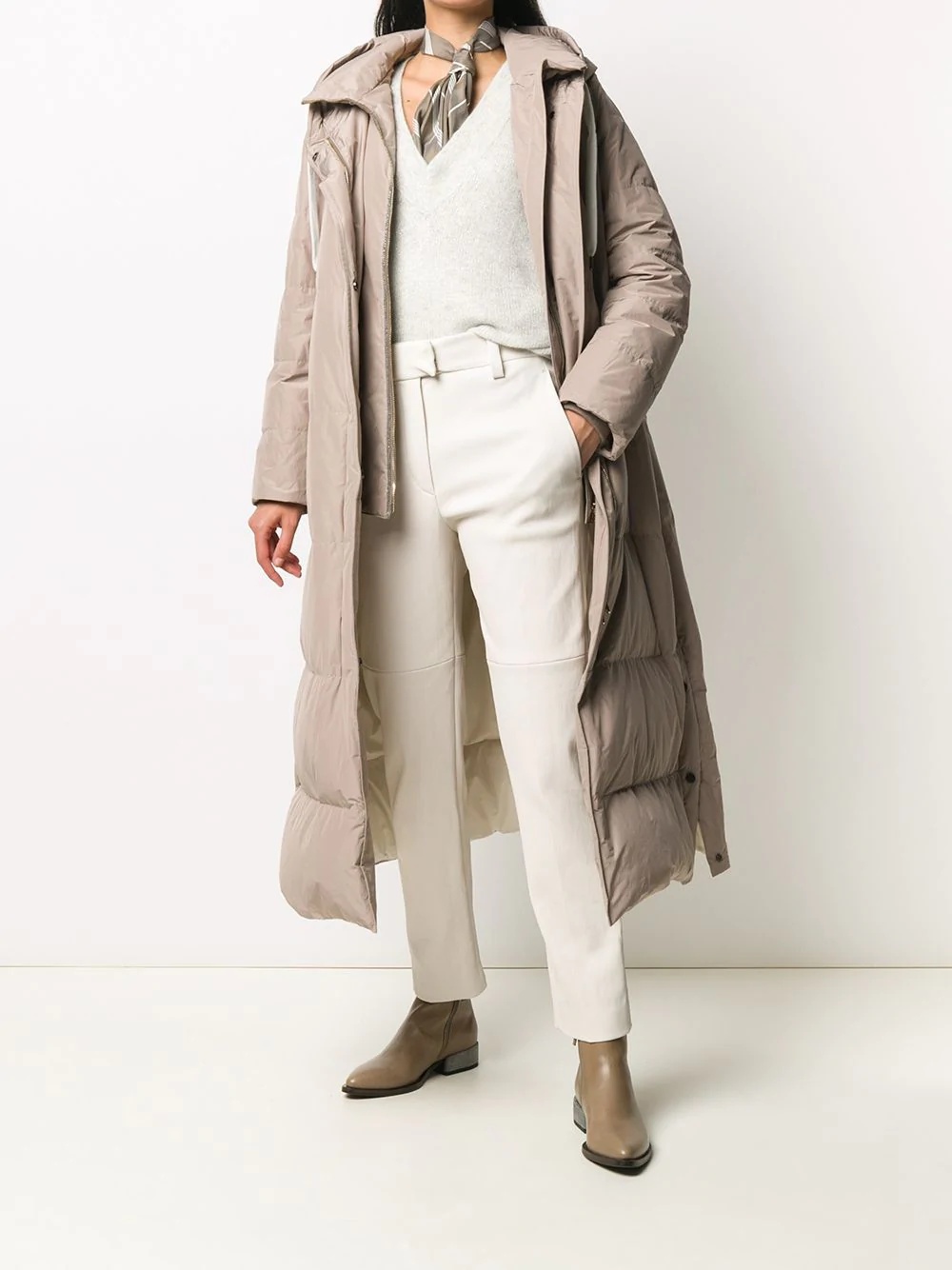 hodded padded coat - 2