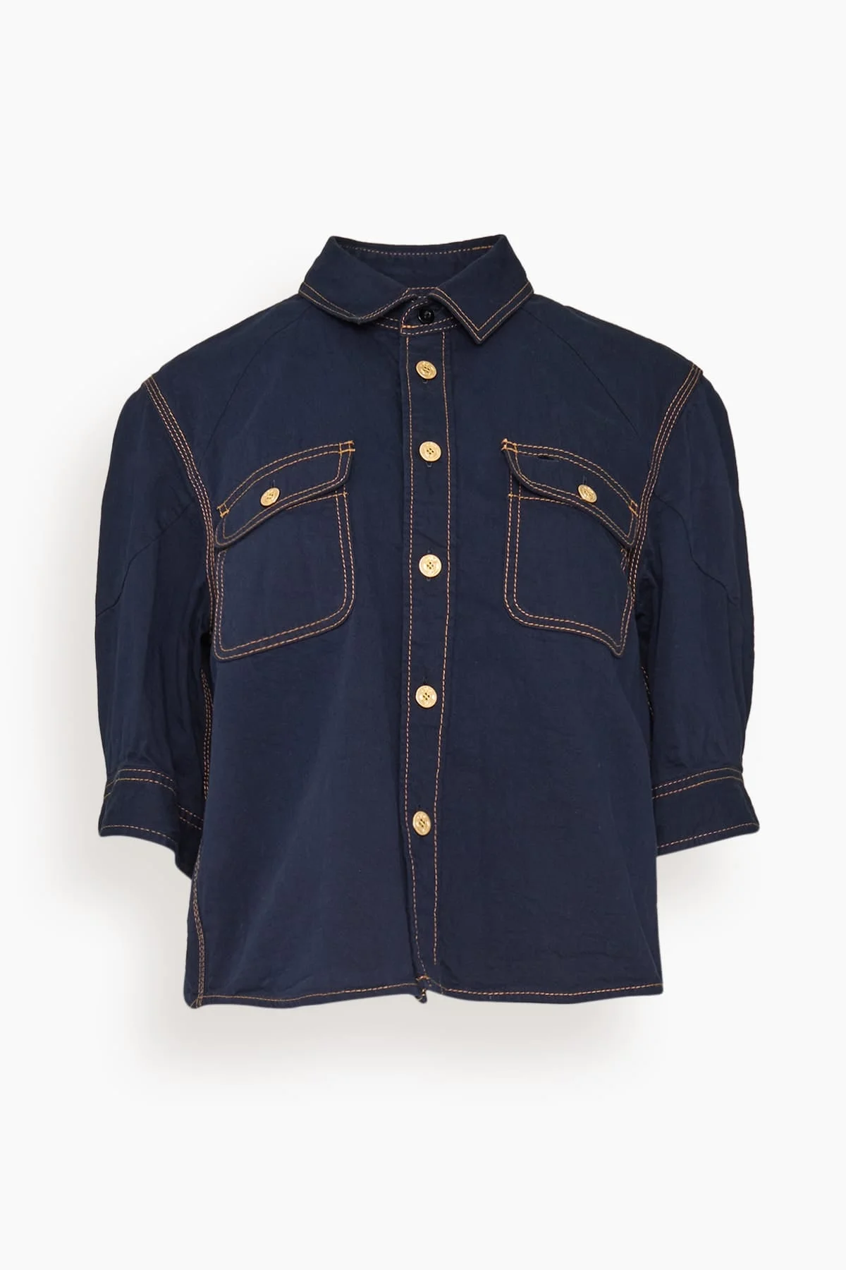 Denim Shirt in Navy - 1