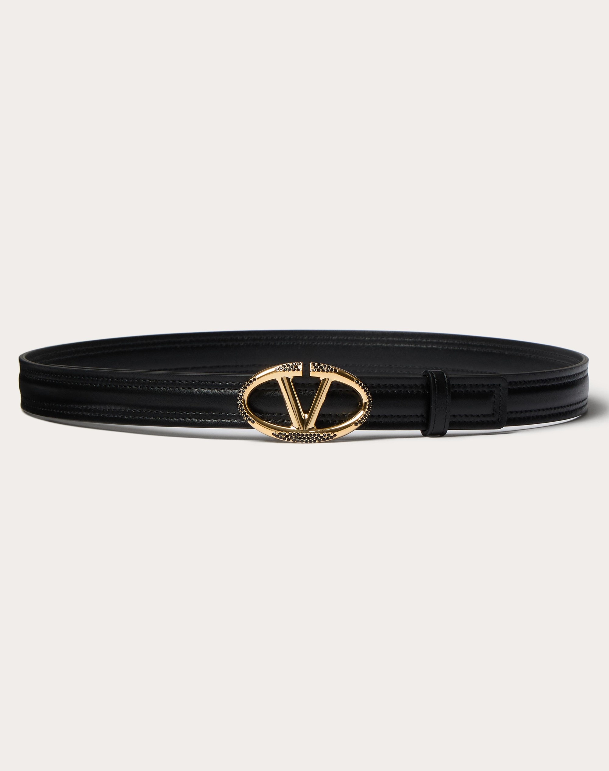 THE BOLD EDITION VLOGO SHINY CALFSKIN BELT 20 MM - 1