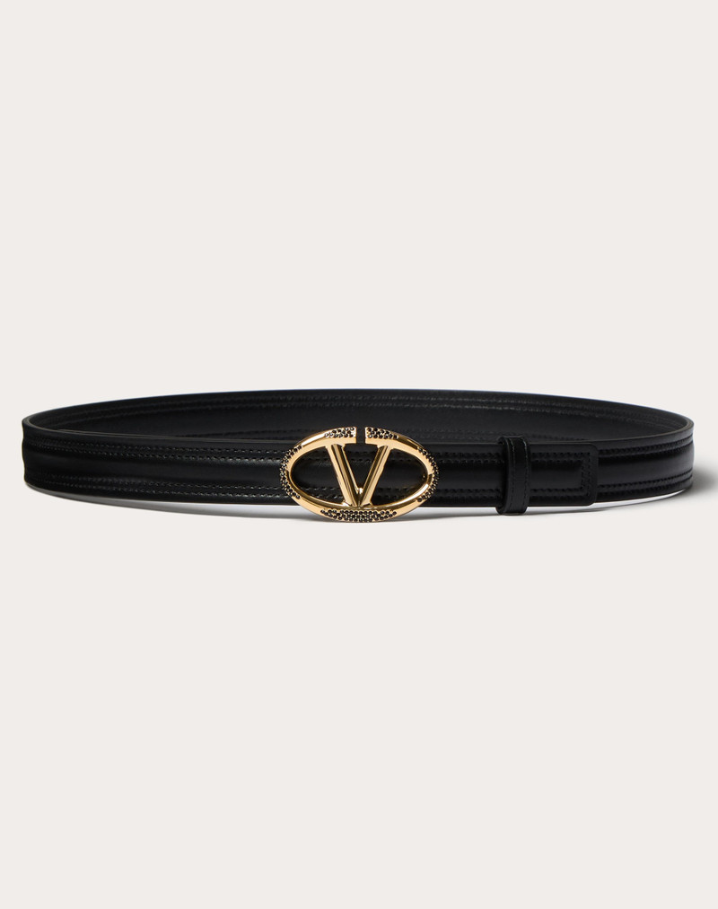 THE BOLD EDITION VLOGO SHINY CALFSKIN BELT 20 MM 1