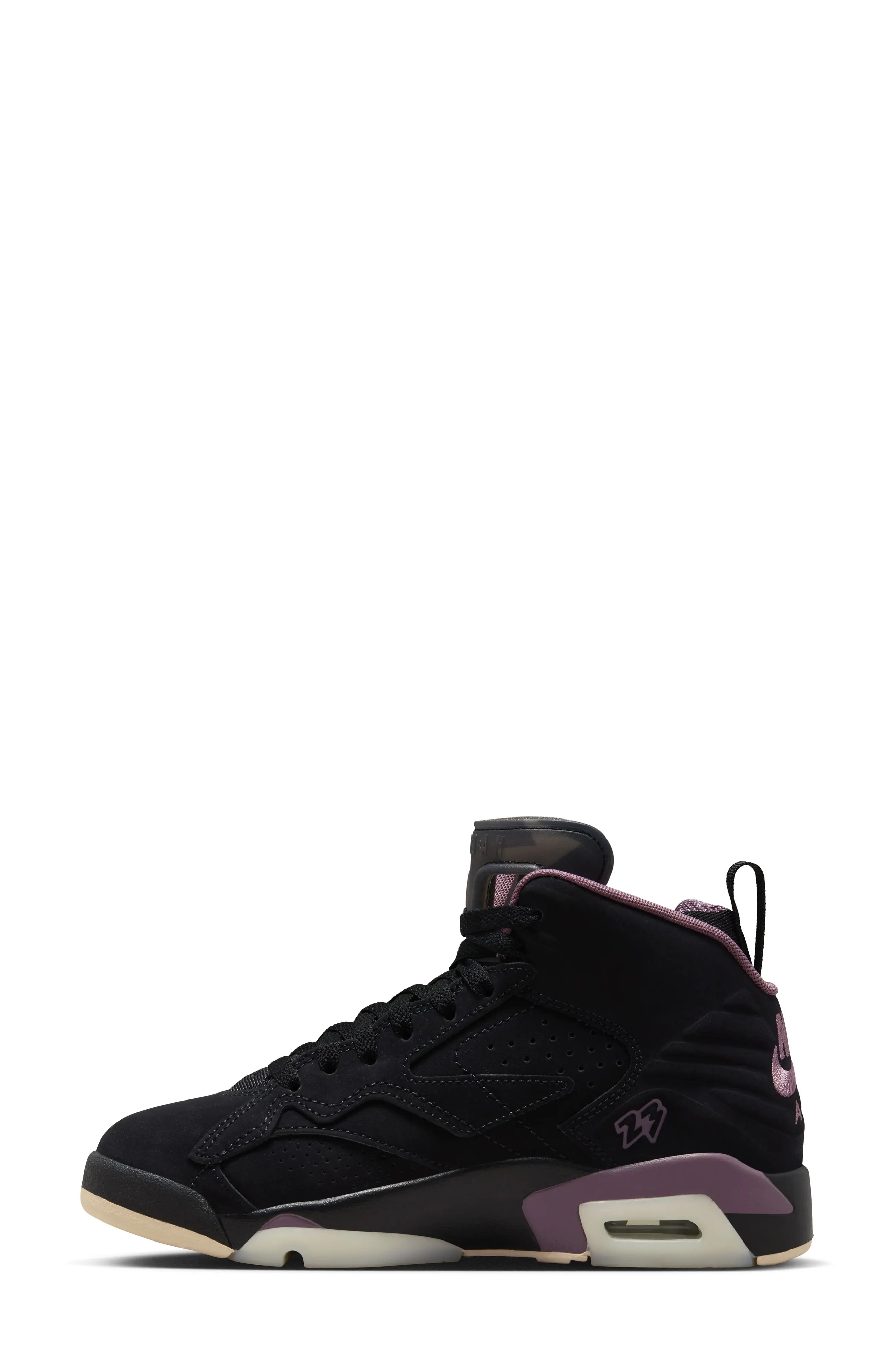 Jumpman 3-Peat Sneaker in Black/Sky Mauve/Guava Ice - 6