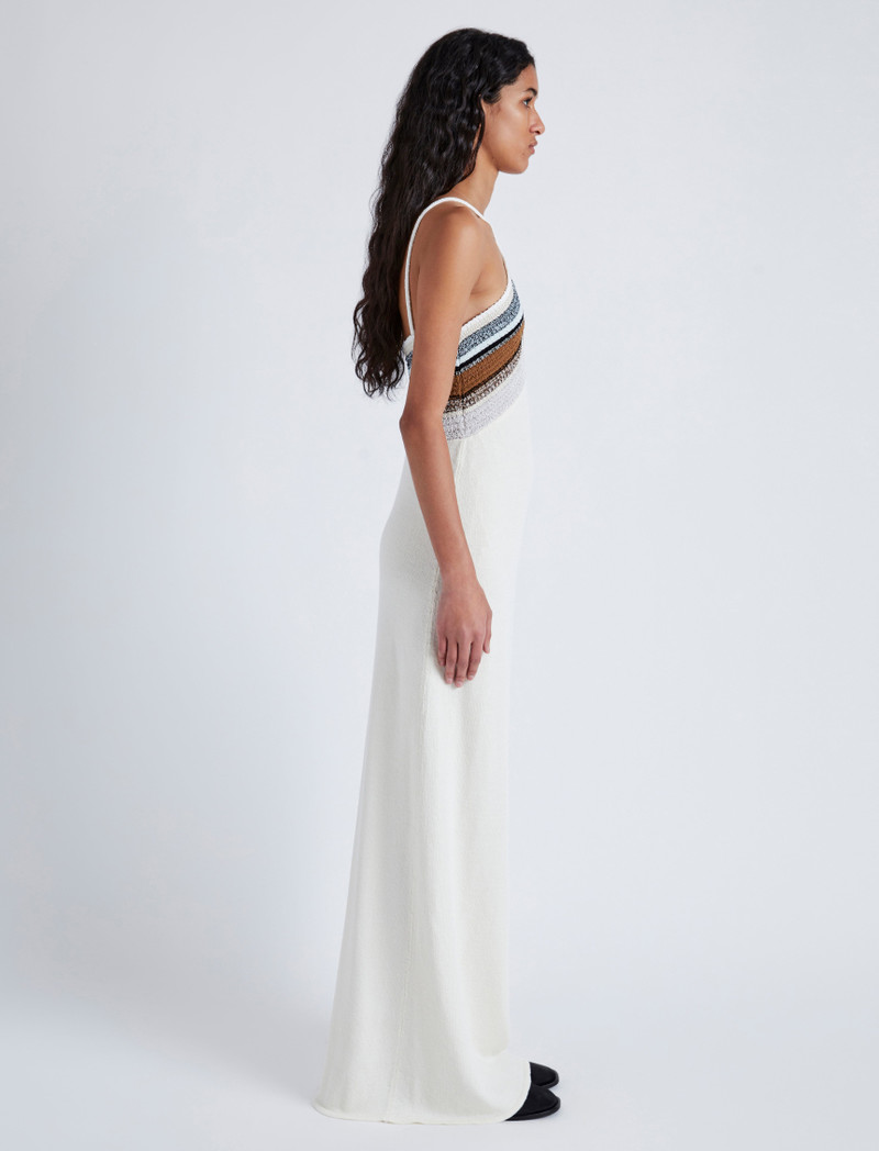 Naomi Dress in Crochet Stripe Knit 3
