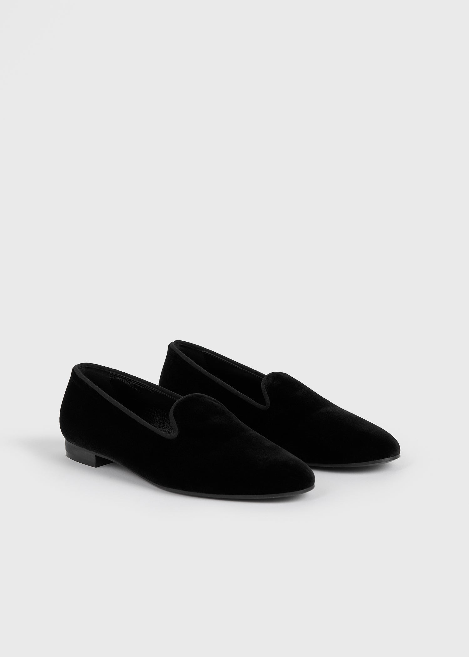 Velvet loafers black - 7