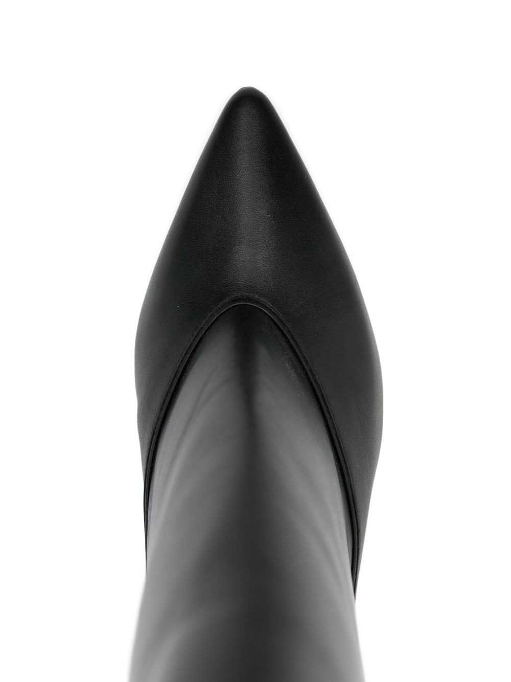 45mm pointed-toe kitten-heel boots - 4