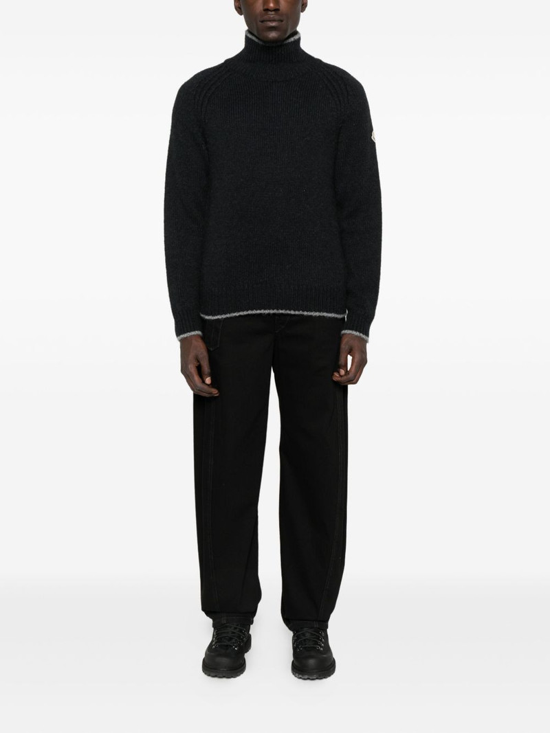 Moncler turtleneck ribbed sweater outlook