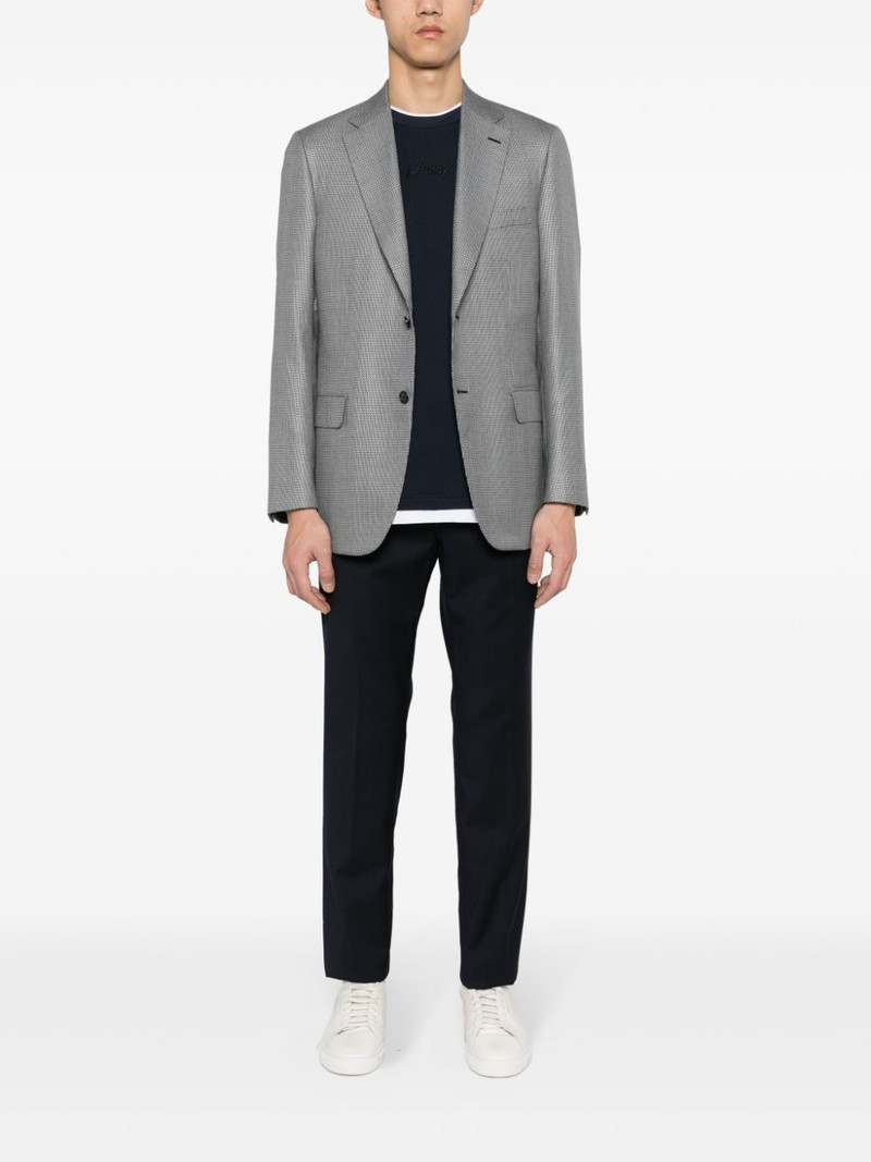 Brioni logo-embroidered cotton T-shirt outlook