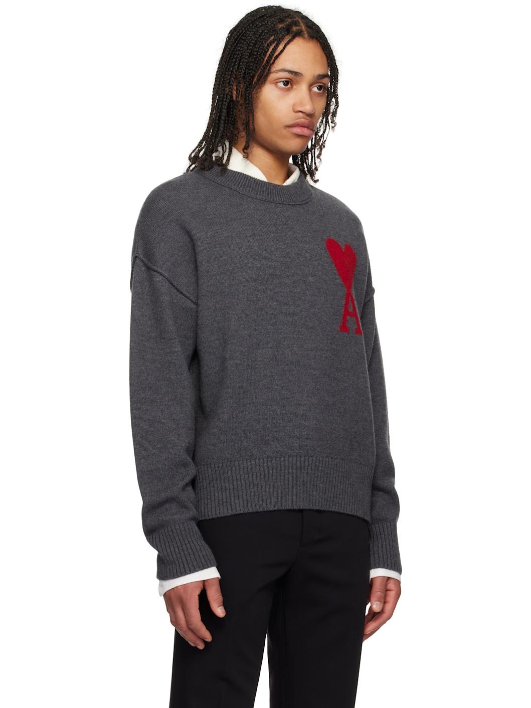 Gray Ami de Coeur Sweater - 2