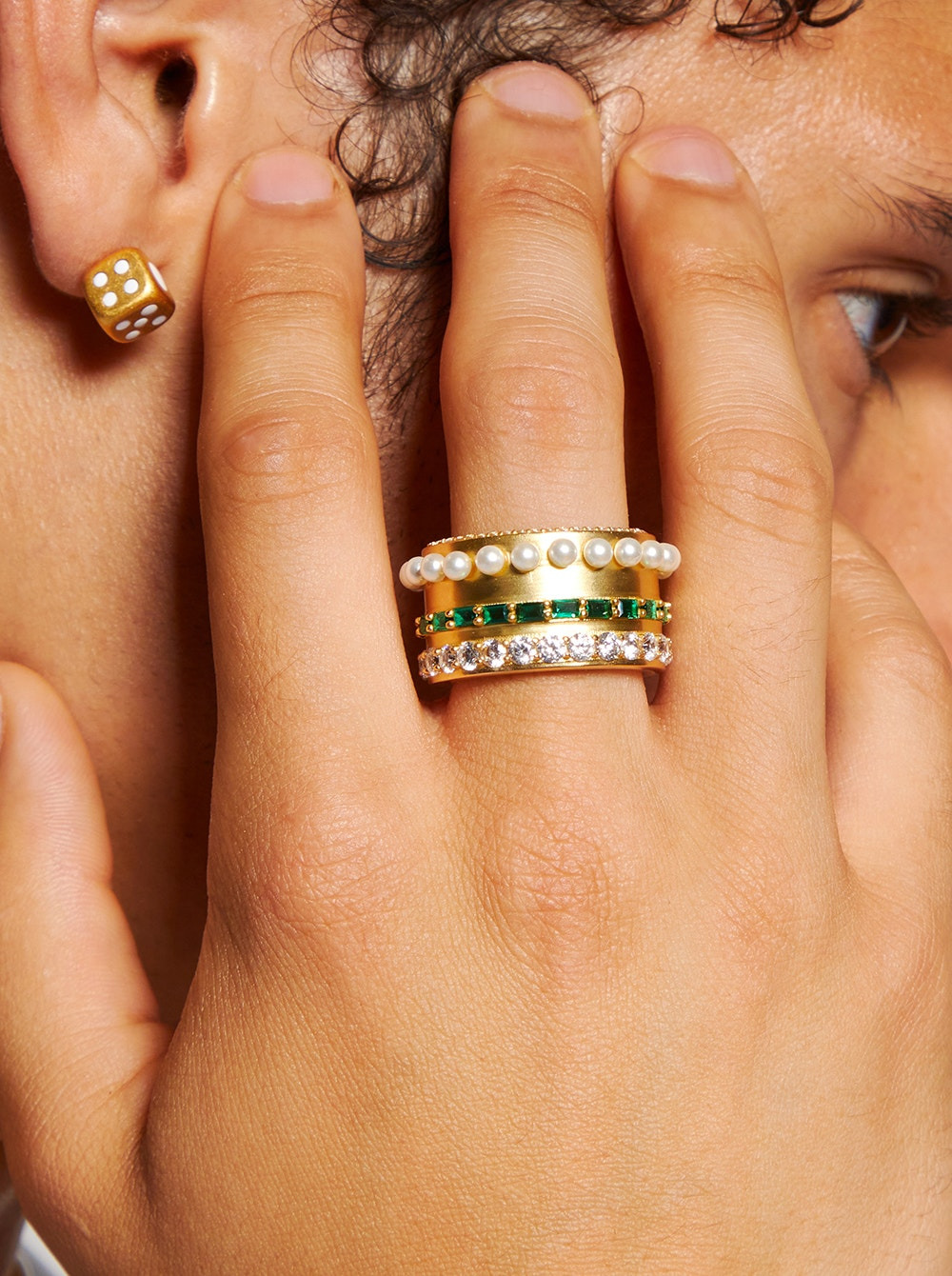 The Thick Layered Ring Yellow Gold - 2