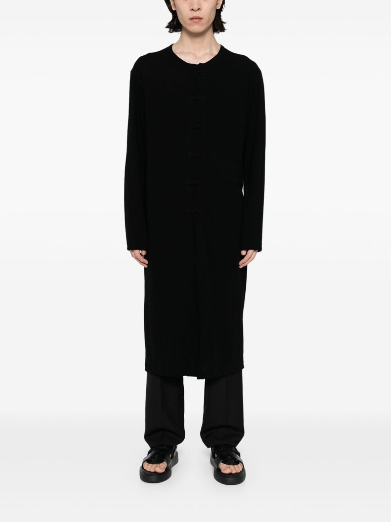 Yohji Yamamoto twisted jersey coat outlook