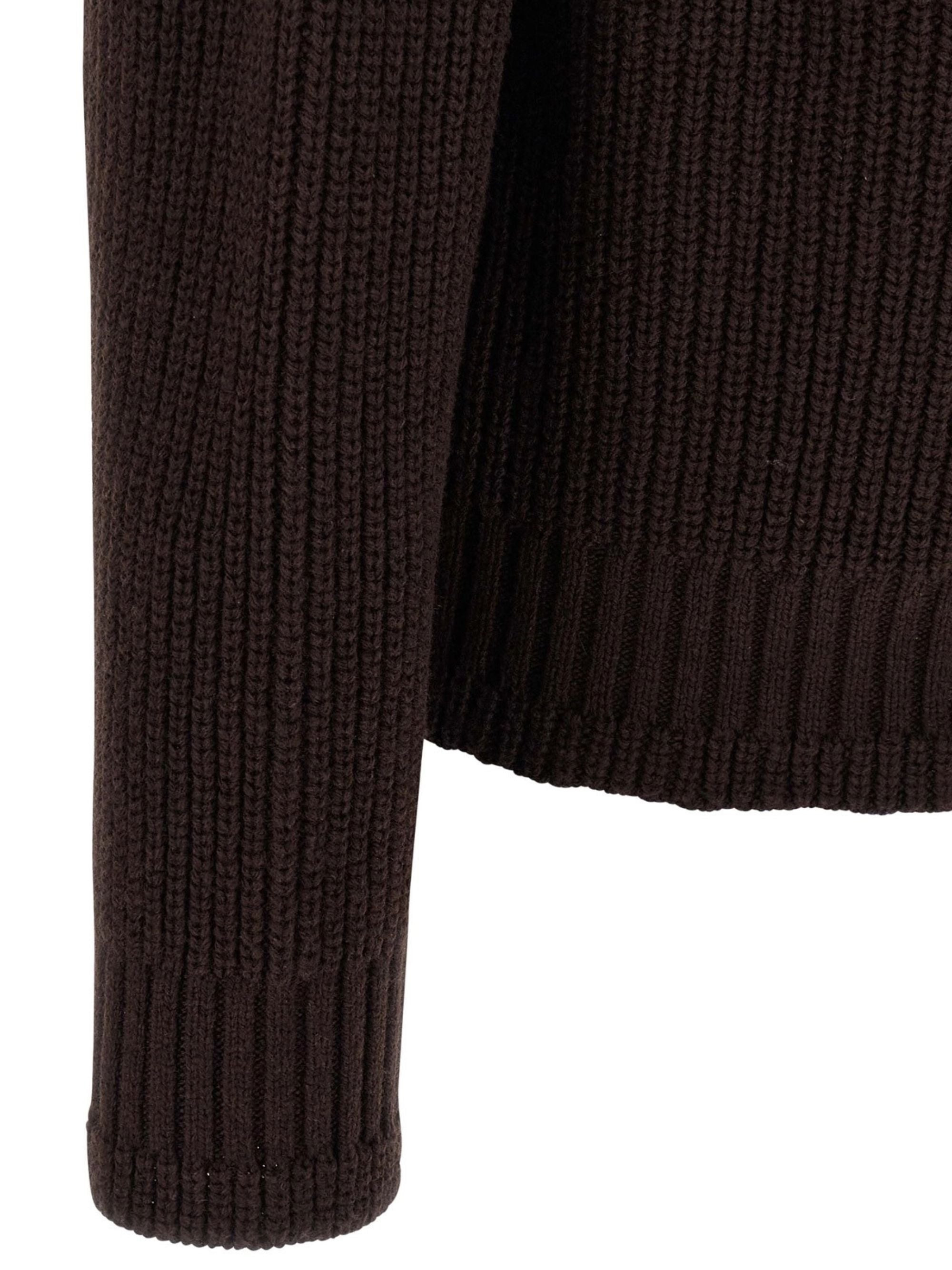 Sacai Men Cardigan With Nylon Inserts - 4