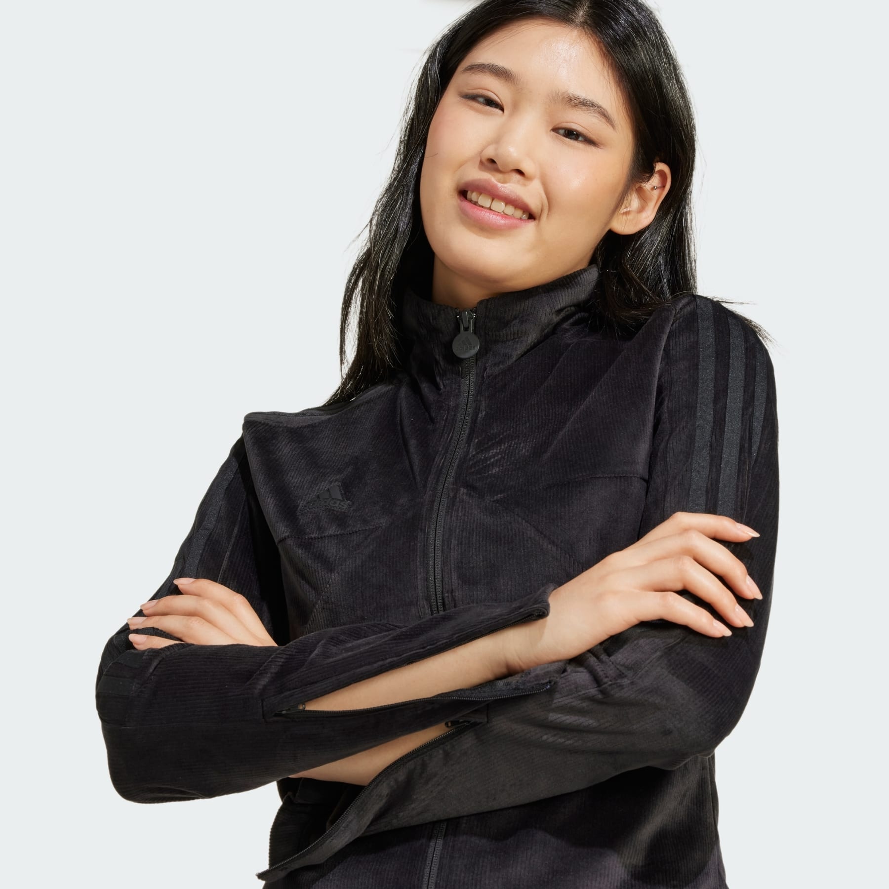 アディダス☆Tiro Cut 3-Stripes Stretchy Velour Track Jacket adidas Tiro Cut 3-Stripes Stretchy Velour Track Jacket