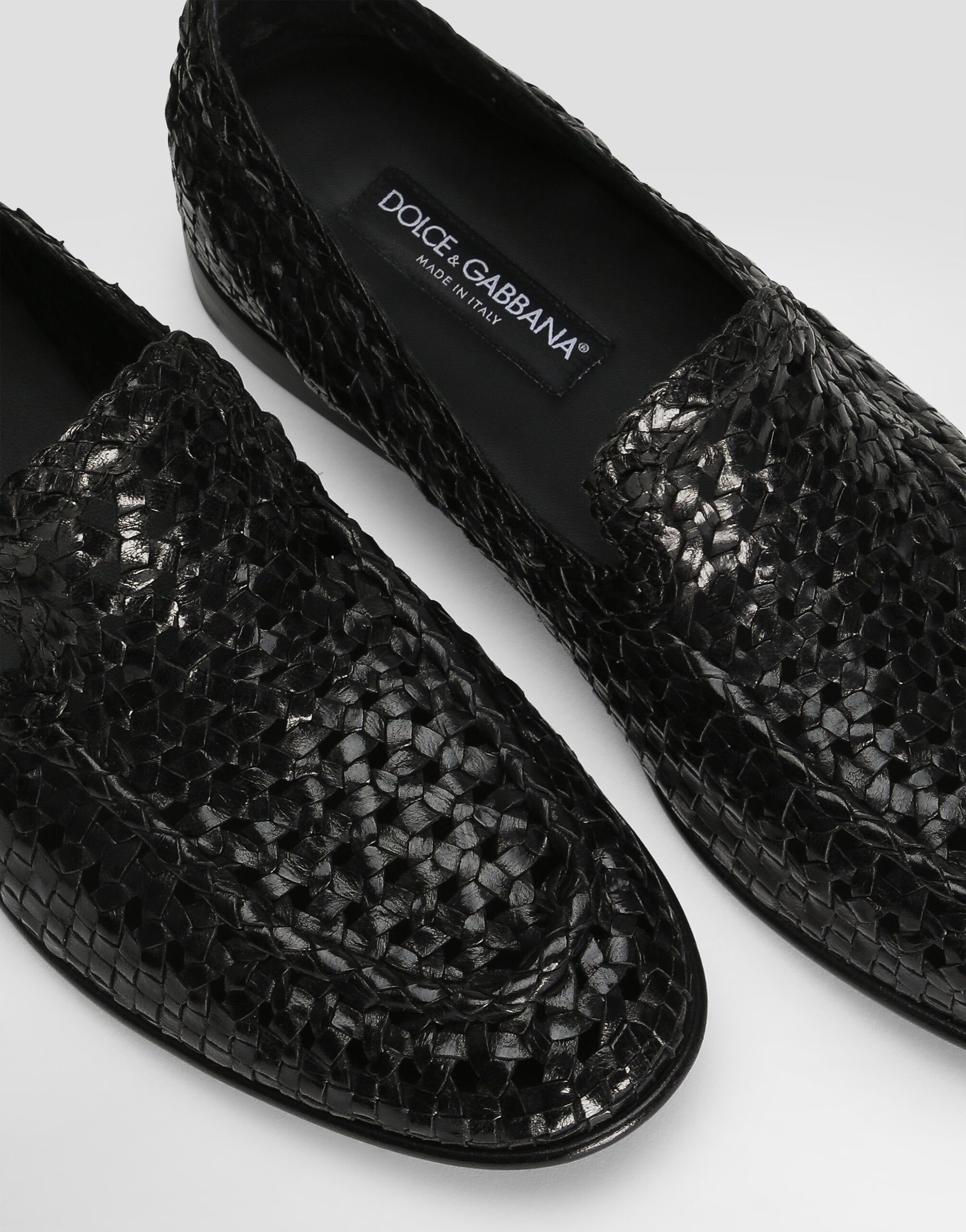 Polished goatskin slippers - 4