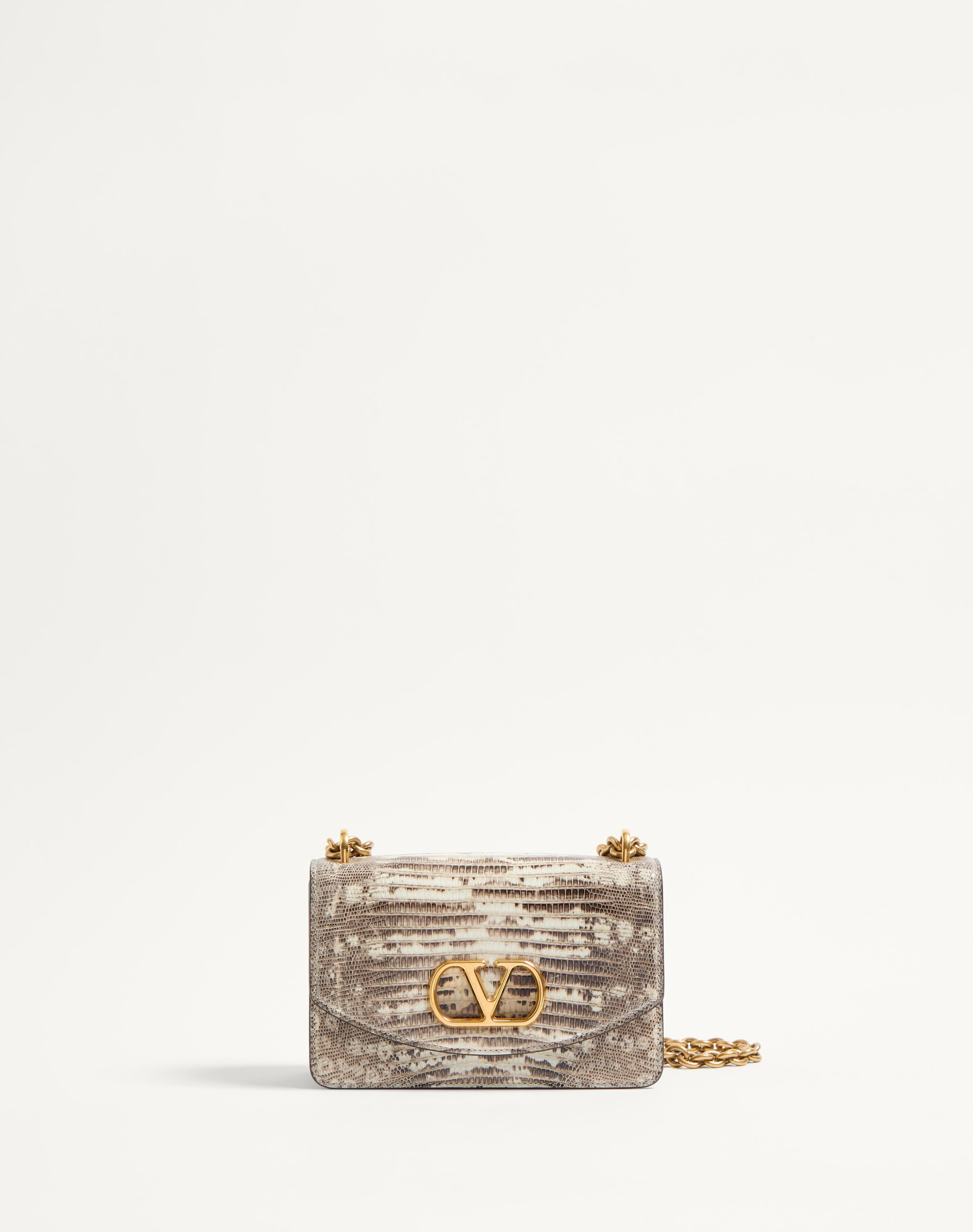 VALENTINO GARAVANI VAIN SMALL SHOULDER BAG IN TEJUS - 1